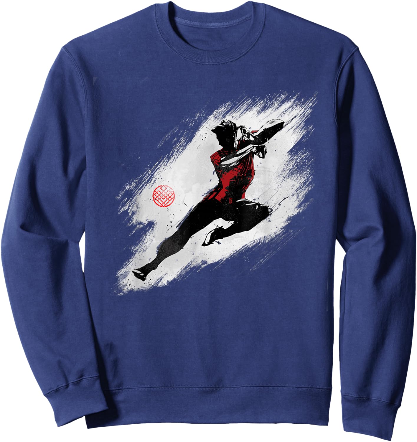 Marvel Shang-Chi and the Legend of the Ten Rings Ink Drawing Sweatshirt - Sweatshirt | Navy