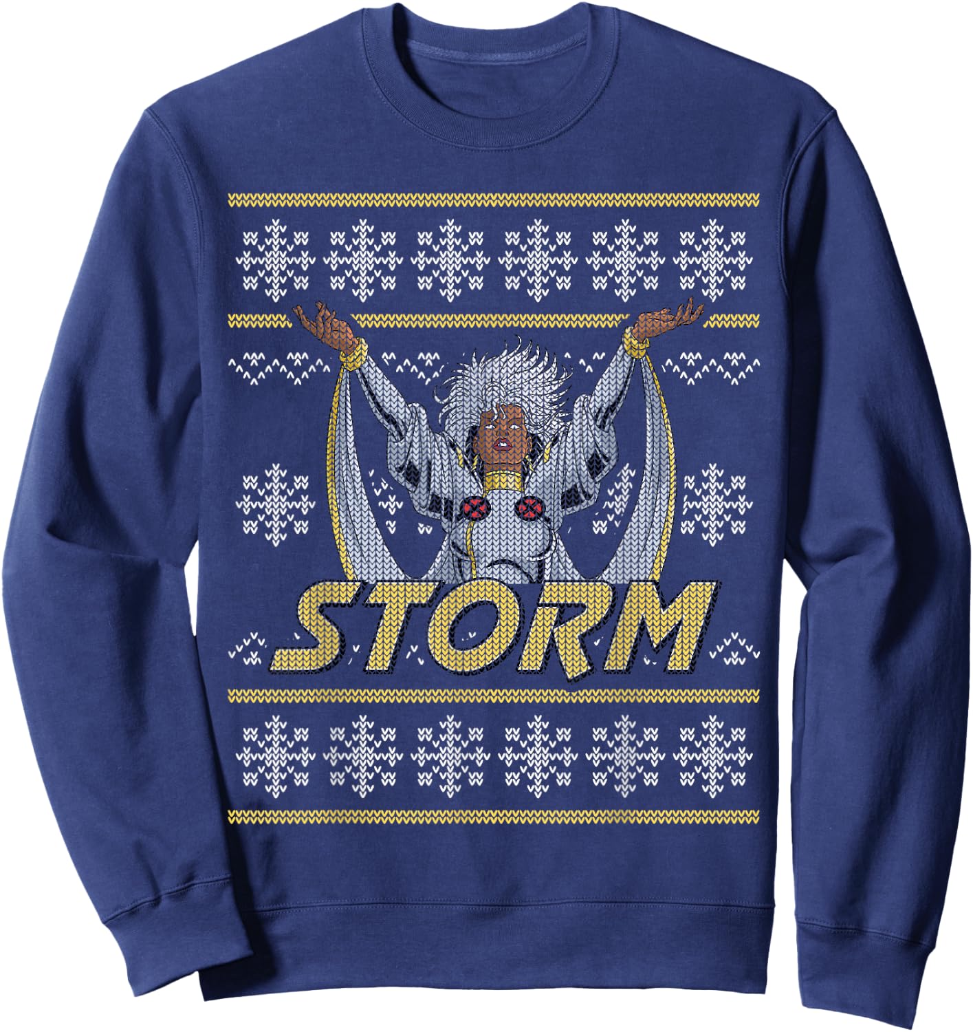 Marvel X-Men Storm Holiday Sweater Sweatshirt - Sweatshirt | Navy
