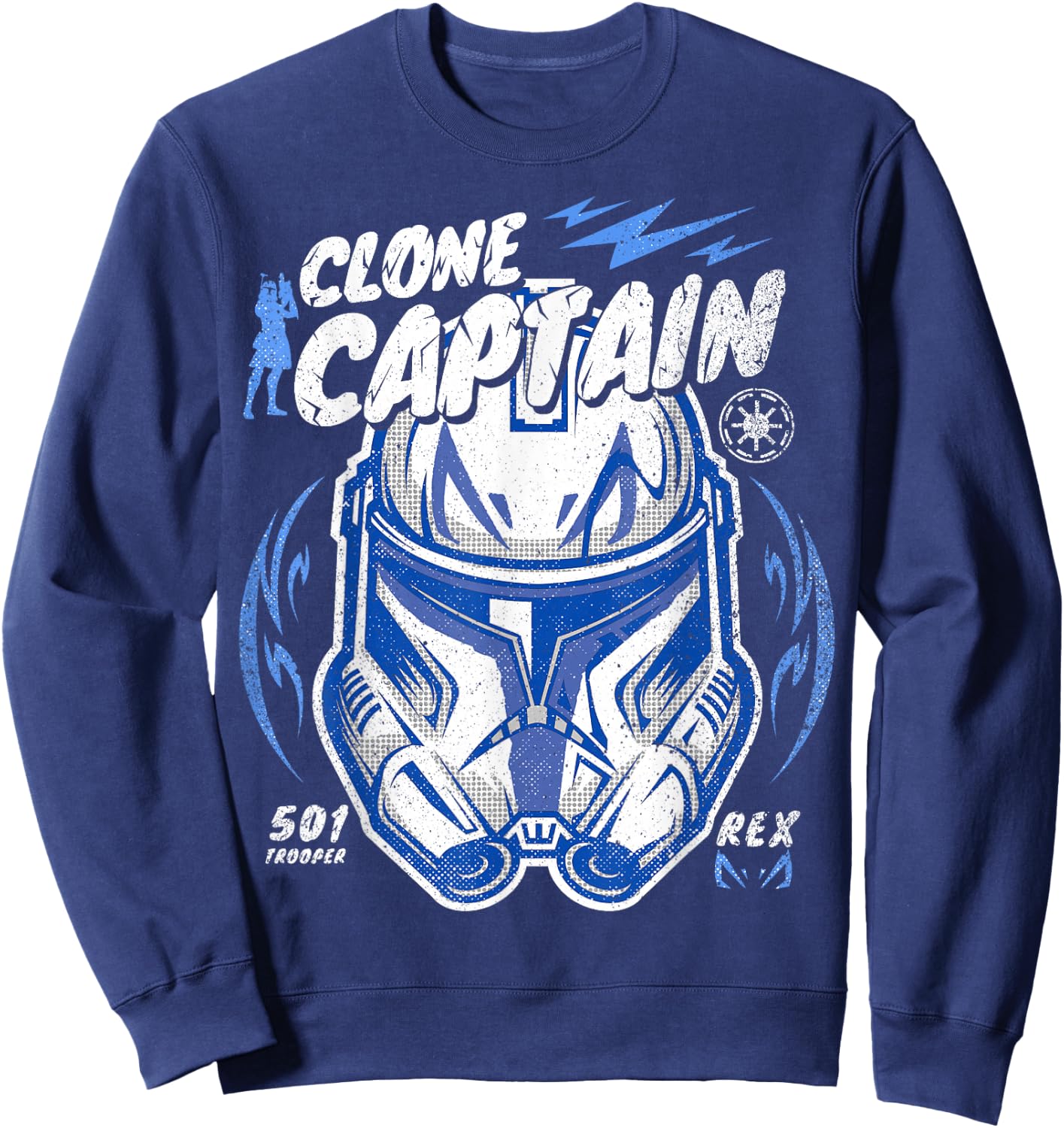 Star Wars: The Clone Wars Clone Captain Rex Big Face Sweatshirt - Sweatshirt | Navy