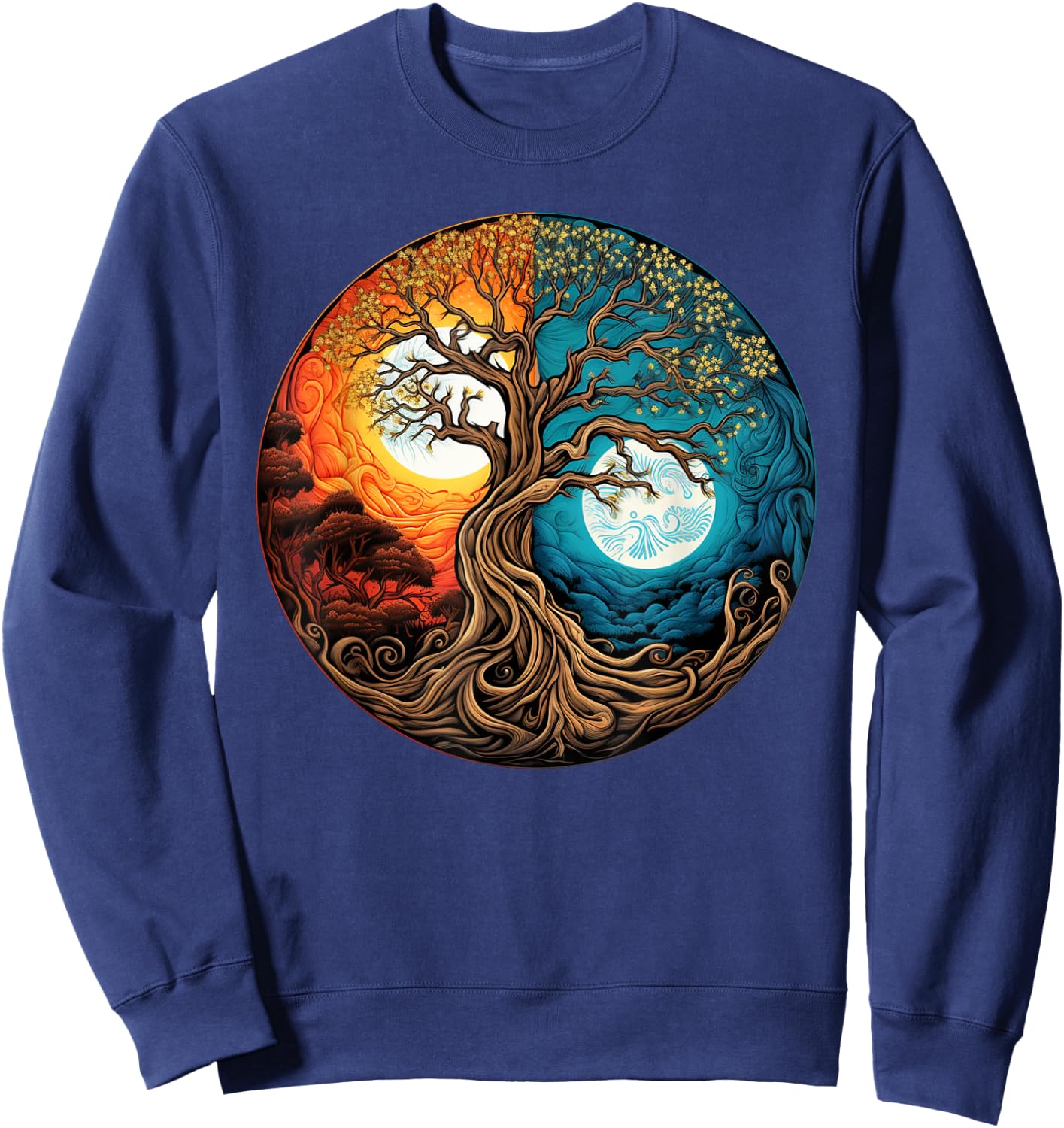 Yin Yang Tree of Life Sweatshirt - Sweatshirt | Navy