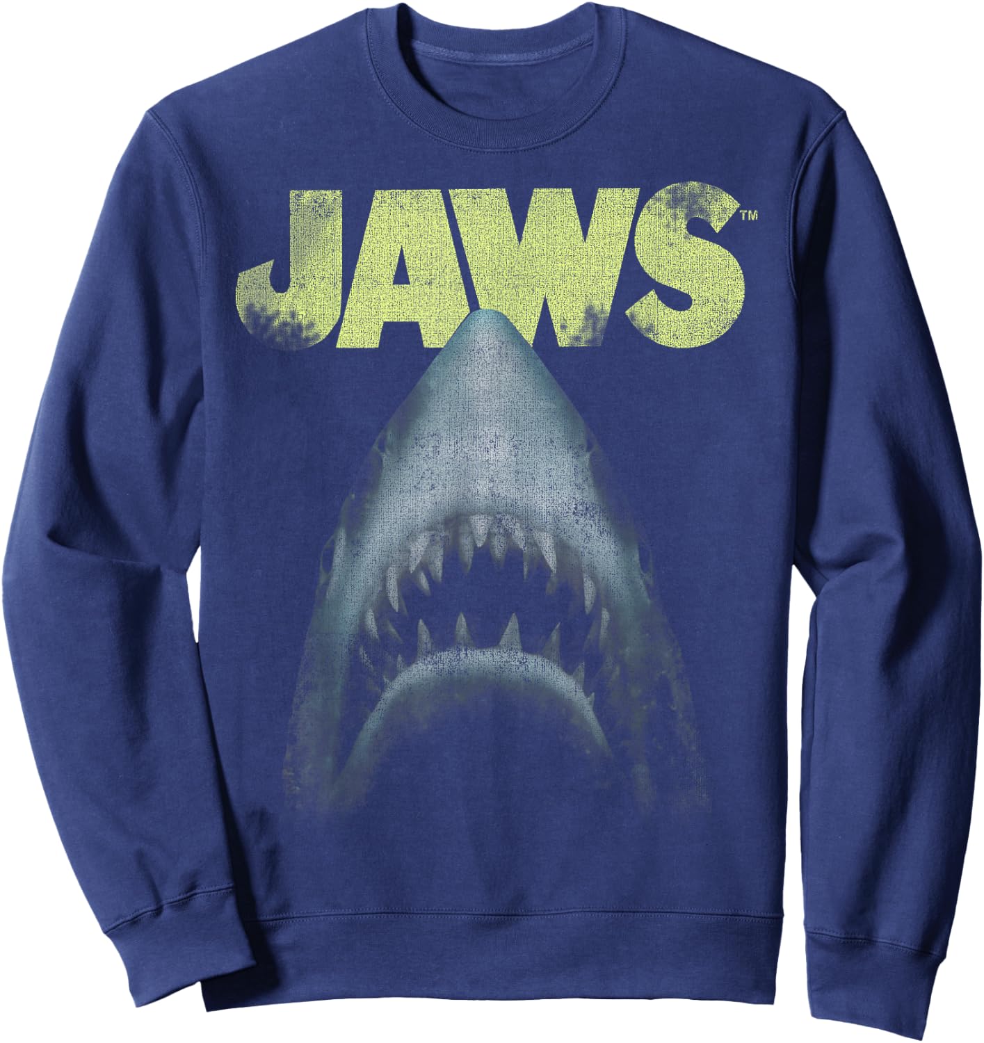 Jaws Teeth Poster Logo Sweatshirt - Sweatshirt | Navy