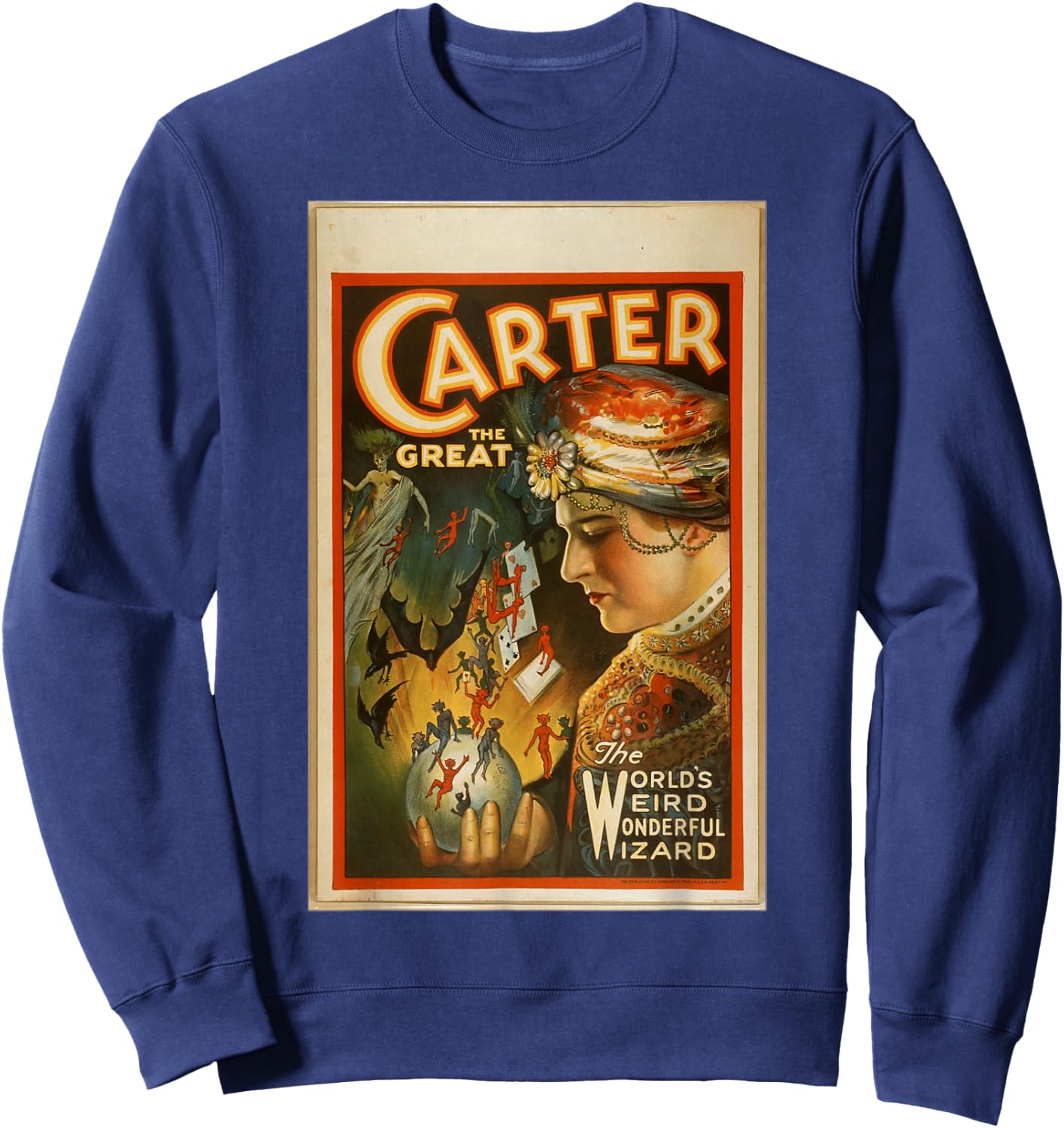 Carter The Great The World's Weird Wonderful Wizard Sweatshirt - Sweatshirt | Navy