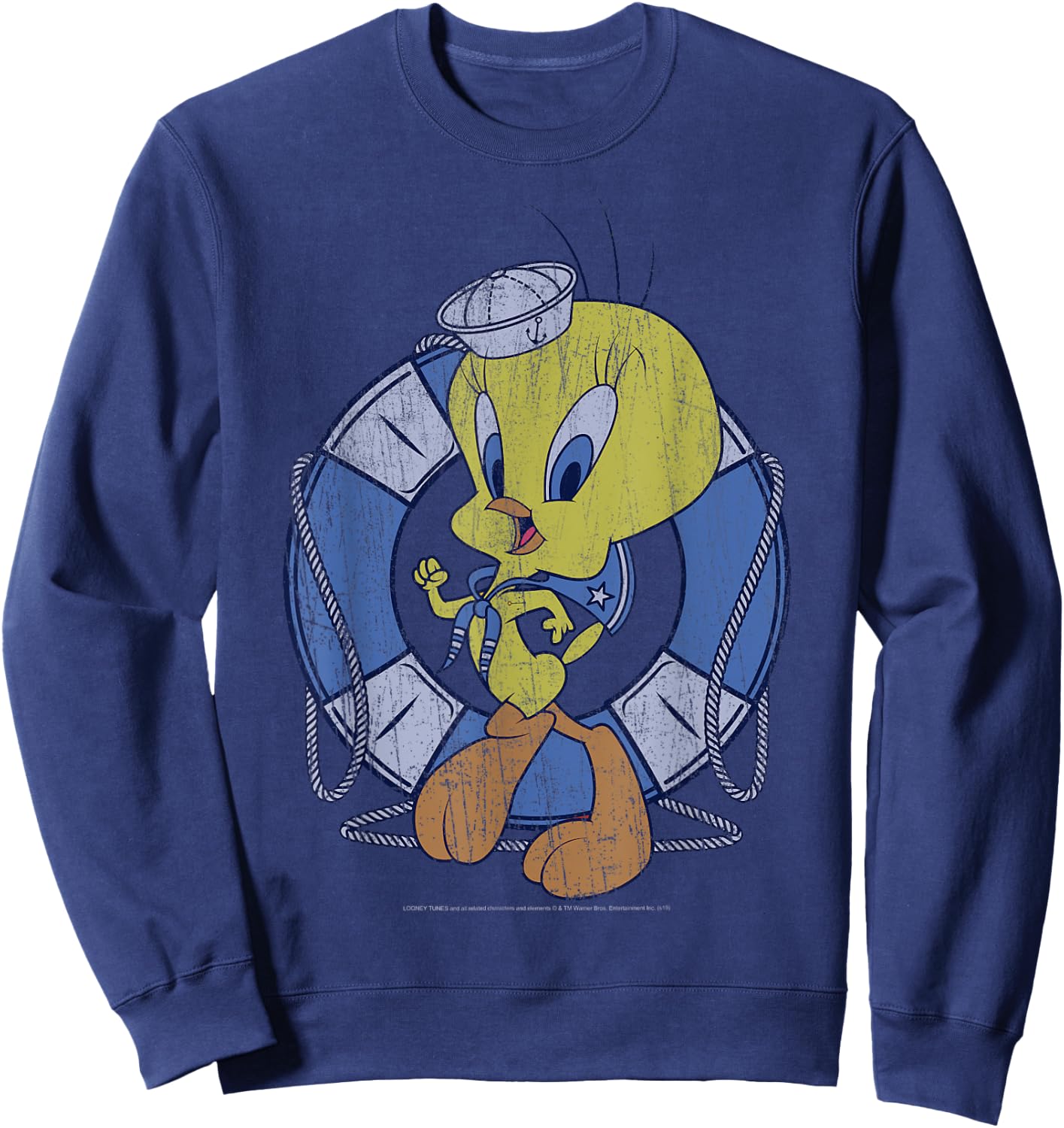 Looney Tunes Tweety Bird Sailor Portrait Sweatshirt - Sweatshirt | Navy