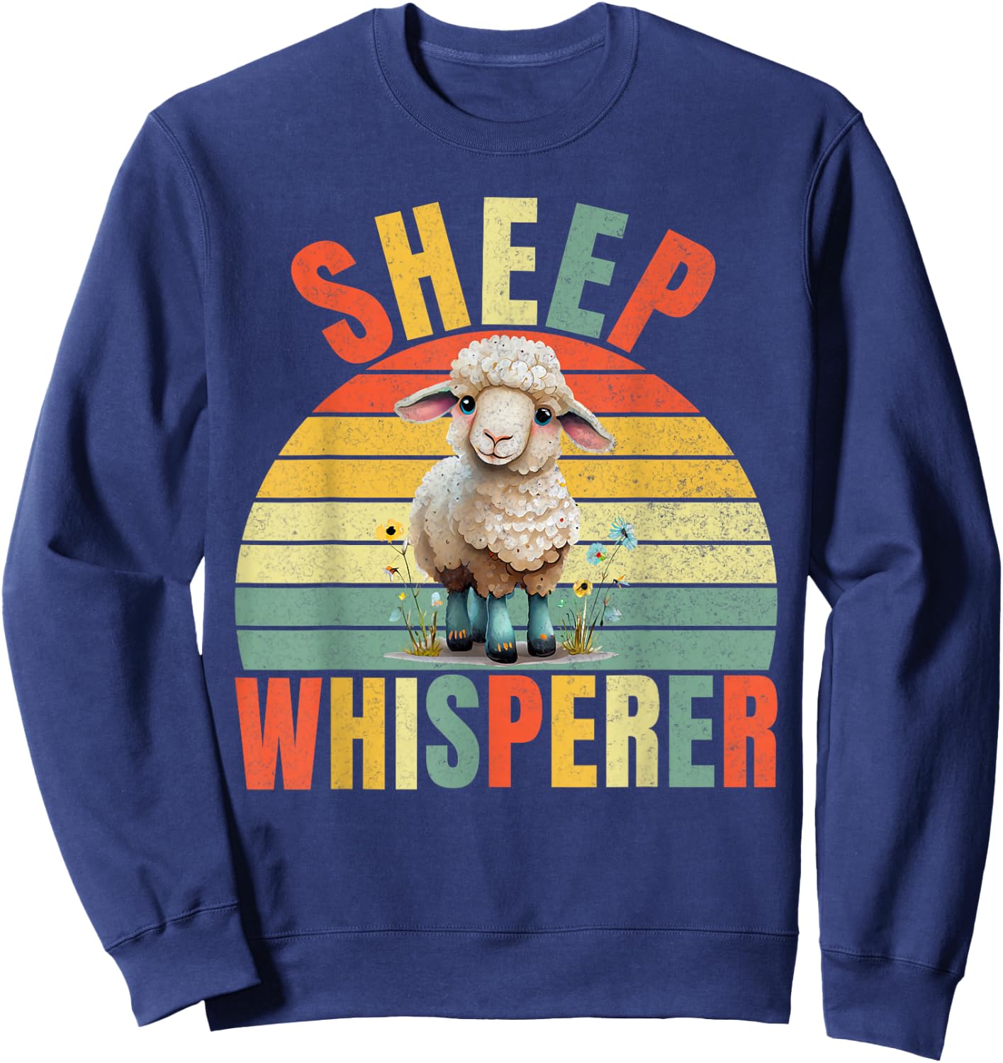 Sheep Whisperer Sheep Sweatshirt - Sweatshirt | Navy