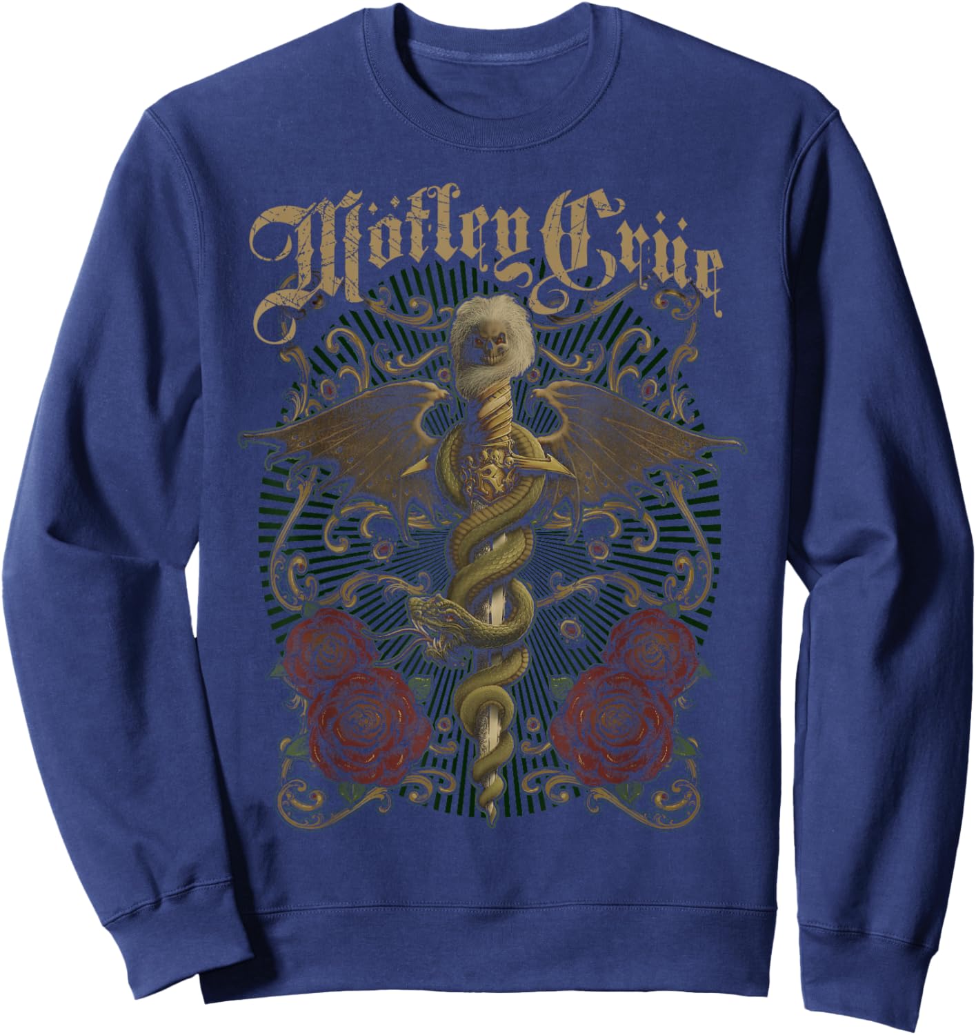 Mötley Crüe – Exquisite Dagger Sweatshirt - Sweatshirt | Navy