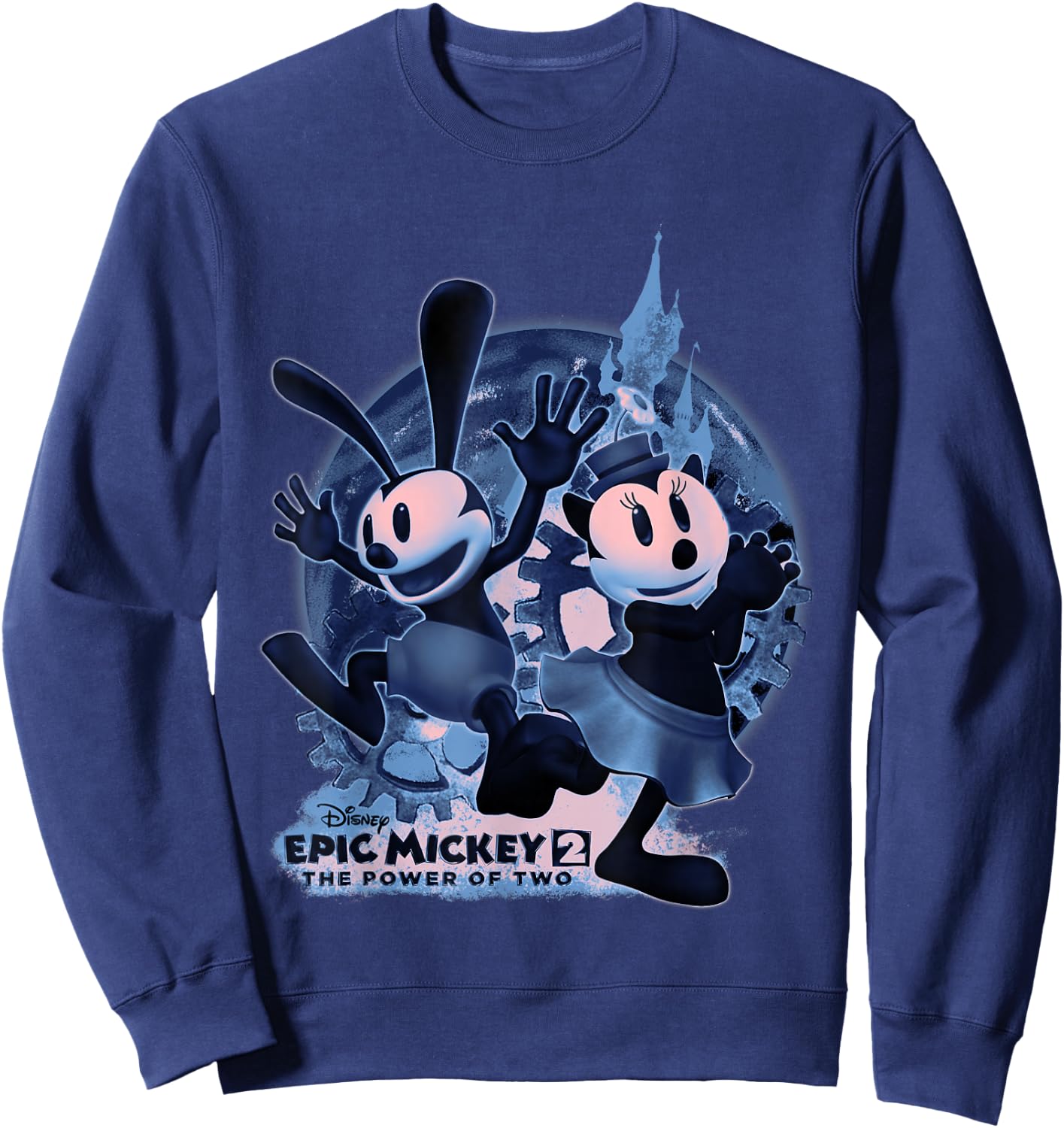 Disney Epic Mickey 2 The Power Of Two Group Portrait Sweatshirt - Sweatshirt | Navy