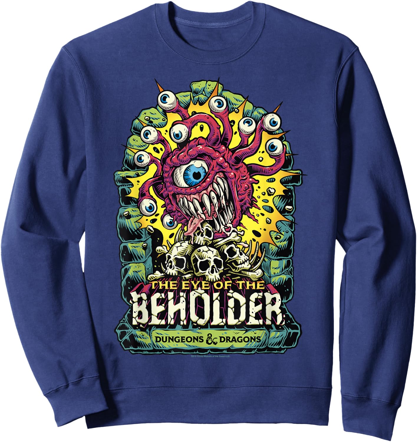 Dungeons & Dragons Eye of The Beholder Small Sweatshirt - Sweatshirt | Navy