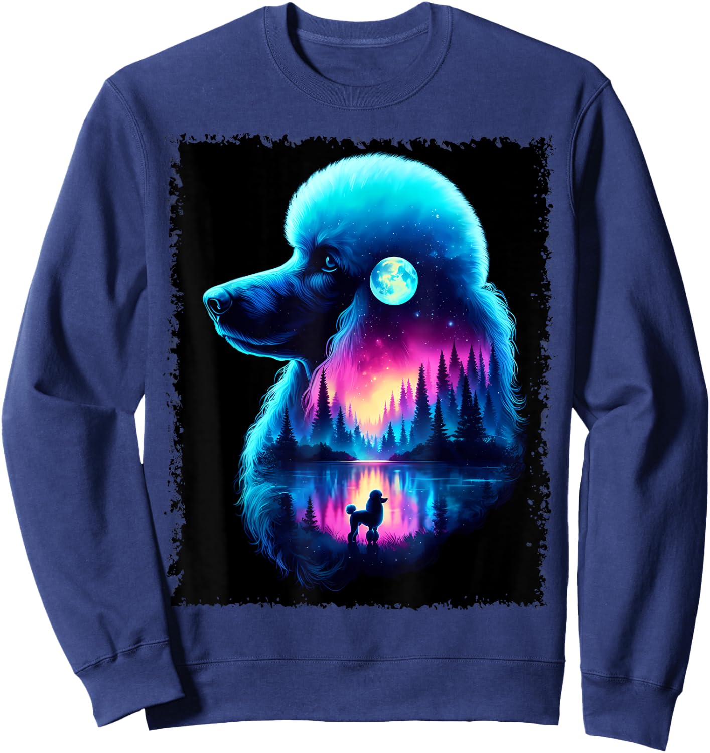 Spirit Animal Poodle Dog Owner Men Women Kids Sweatshirt - Sweatshirt | Navy