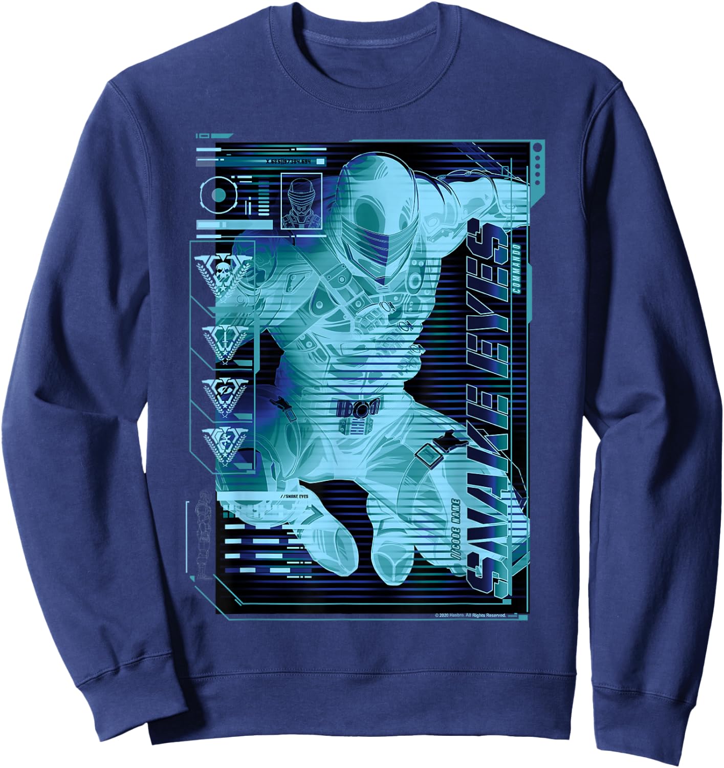G.I. Joe Snake Eyes Team Leader Schematic Profile Sweatshirt - Sweatshirt | Navy