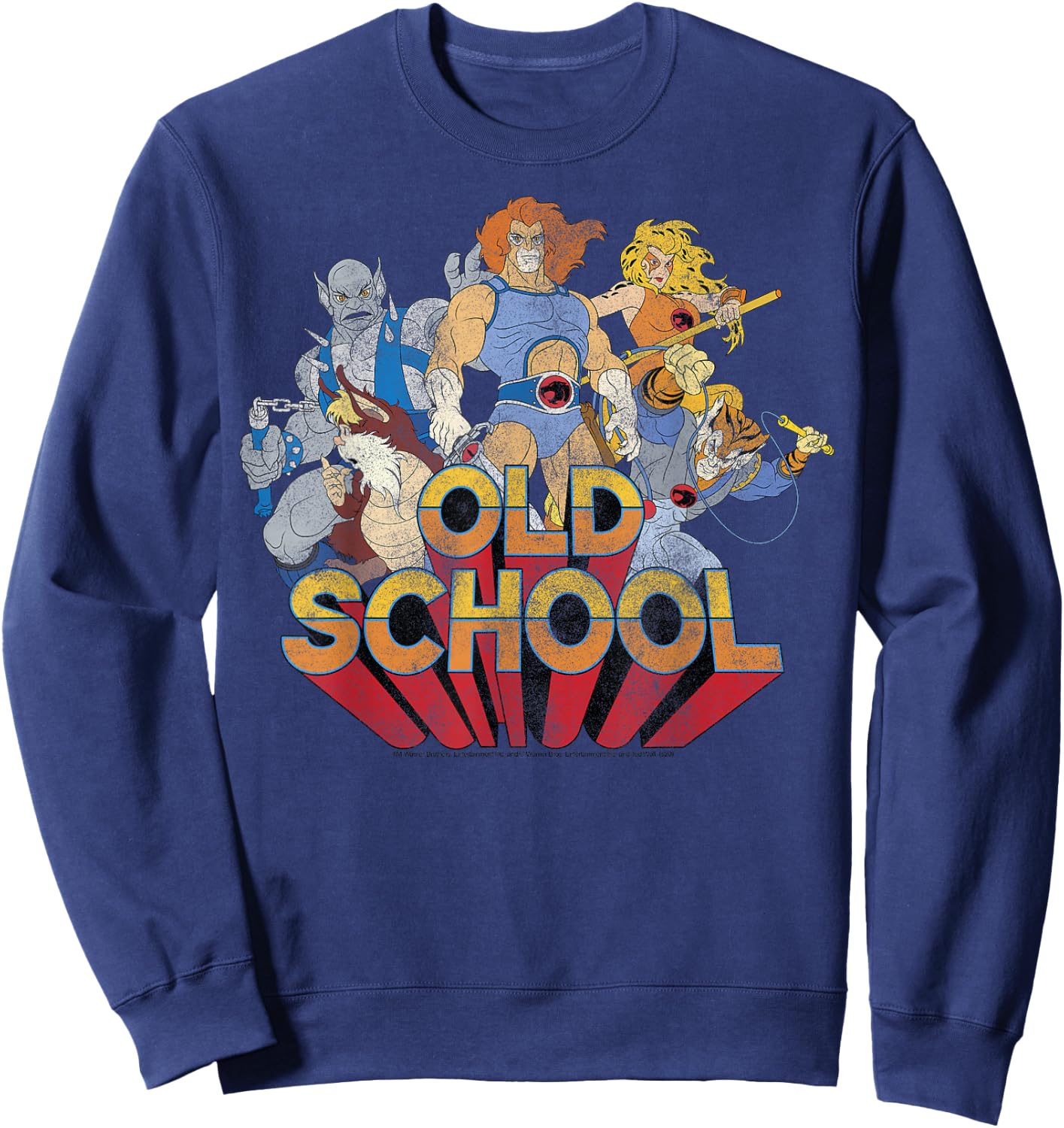 Thundercats Old School Group Shot Sweatshirt - Sweatshirt | Navy
