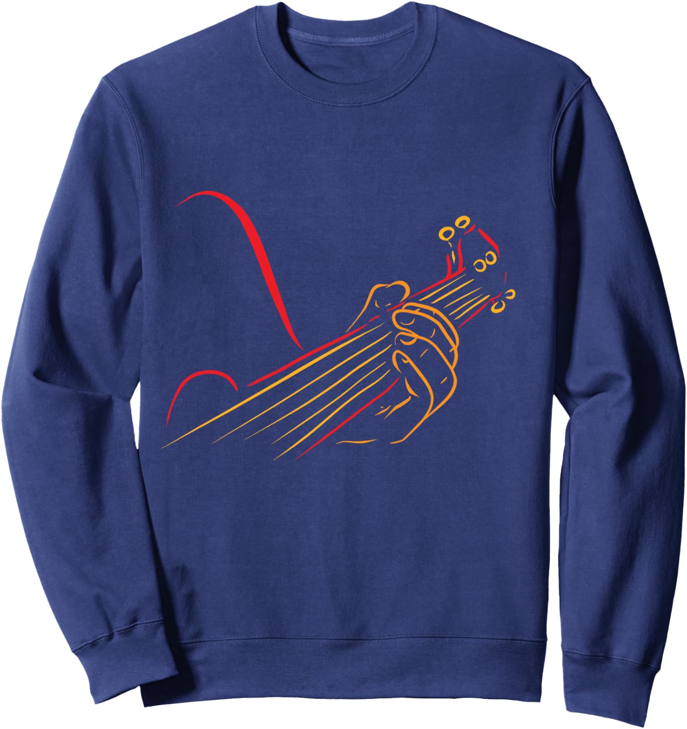 Playing Guitar Guitarist Music Life Funny Gift Sweatshirt - Sweatshirt | Navy