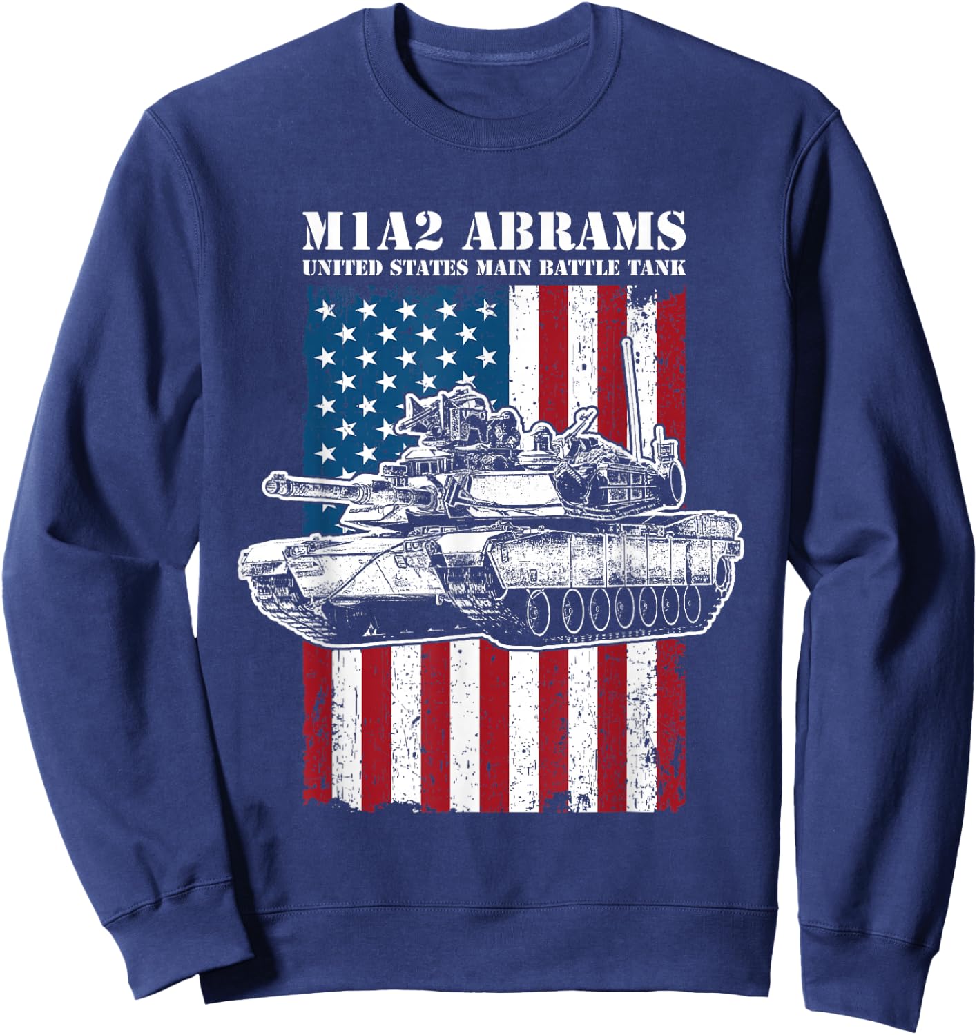 M1A2 Abrams Tank Sweatshirt - Sweatshirt | Navy