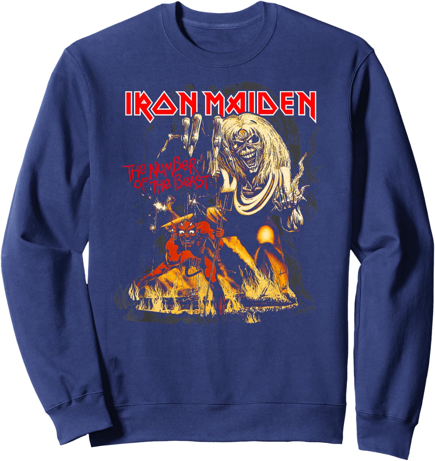 Iron Maiden - Number of the Beast Graphic Sweatshirt - Sweatshirt | Navy