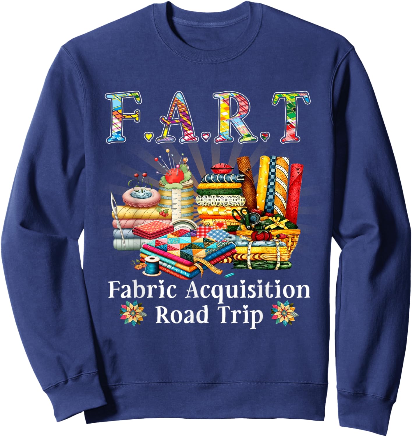 F A R T Fabric Acquisition Road Trip Sweatshirt - Sweatshirt | Navy