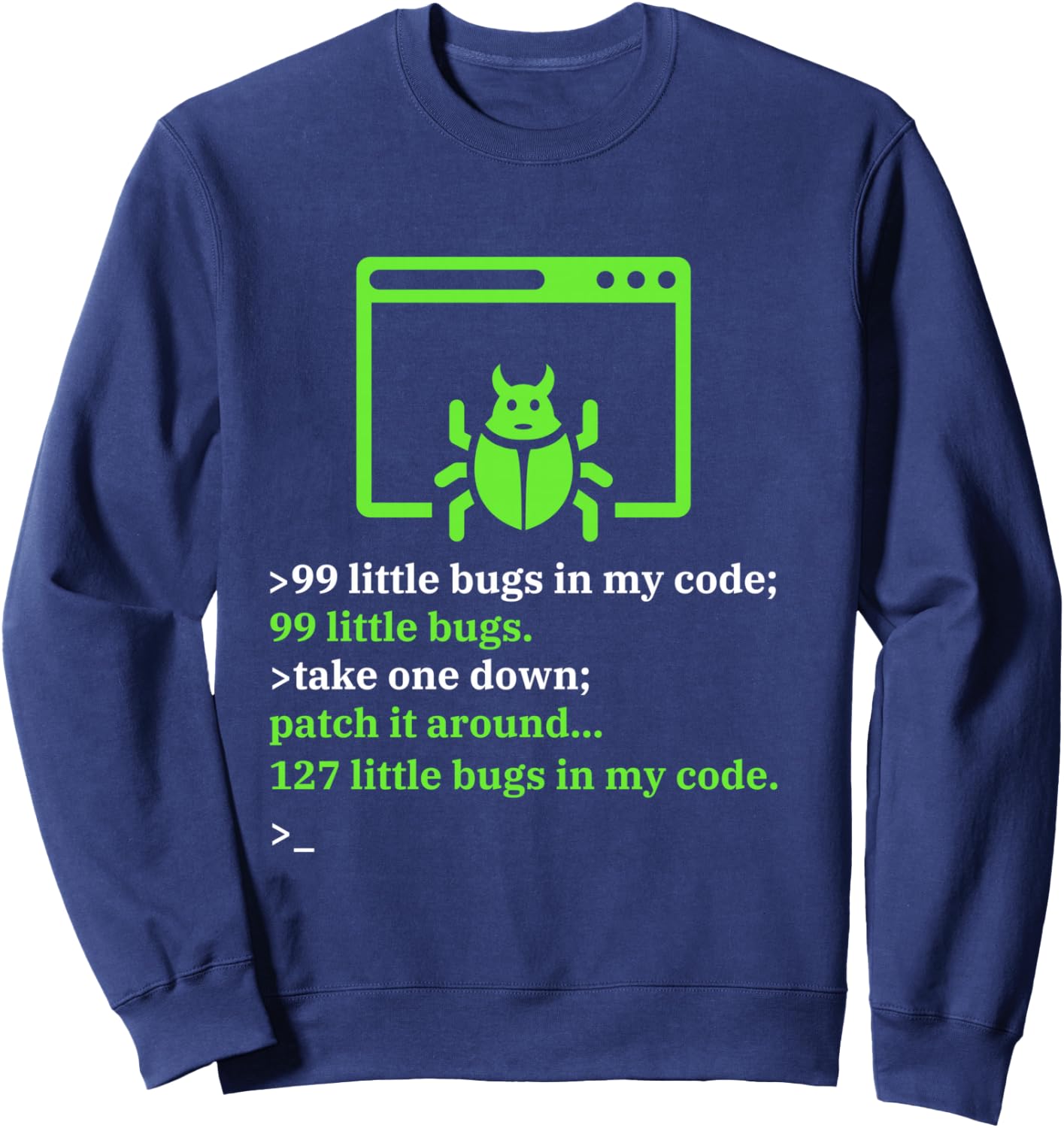 Debugger Debugging - Computer Science Programmer & Coding Sweatshirt - Sweatshirt | Navy