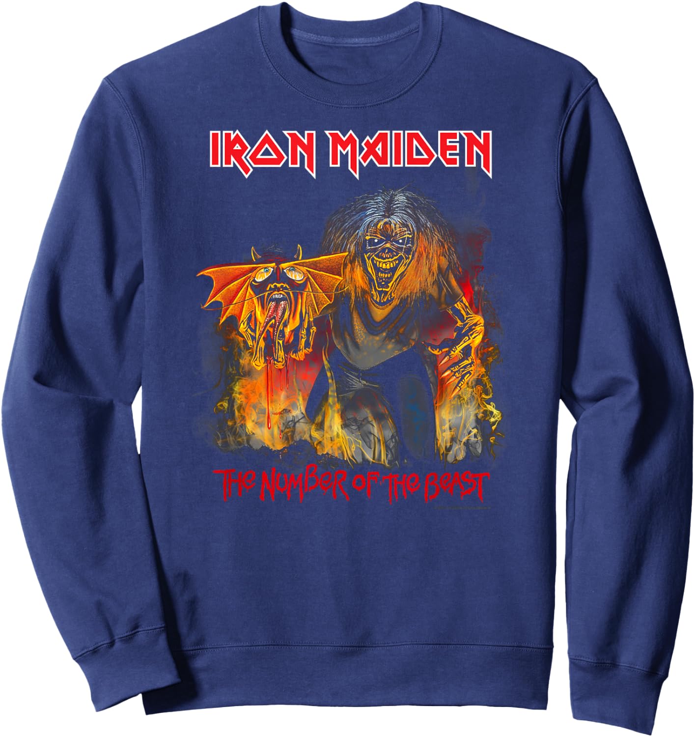 Iron Maiden Legacy Collection Number of The Beast Sweatshirt - Sweatshirt | Navy