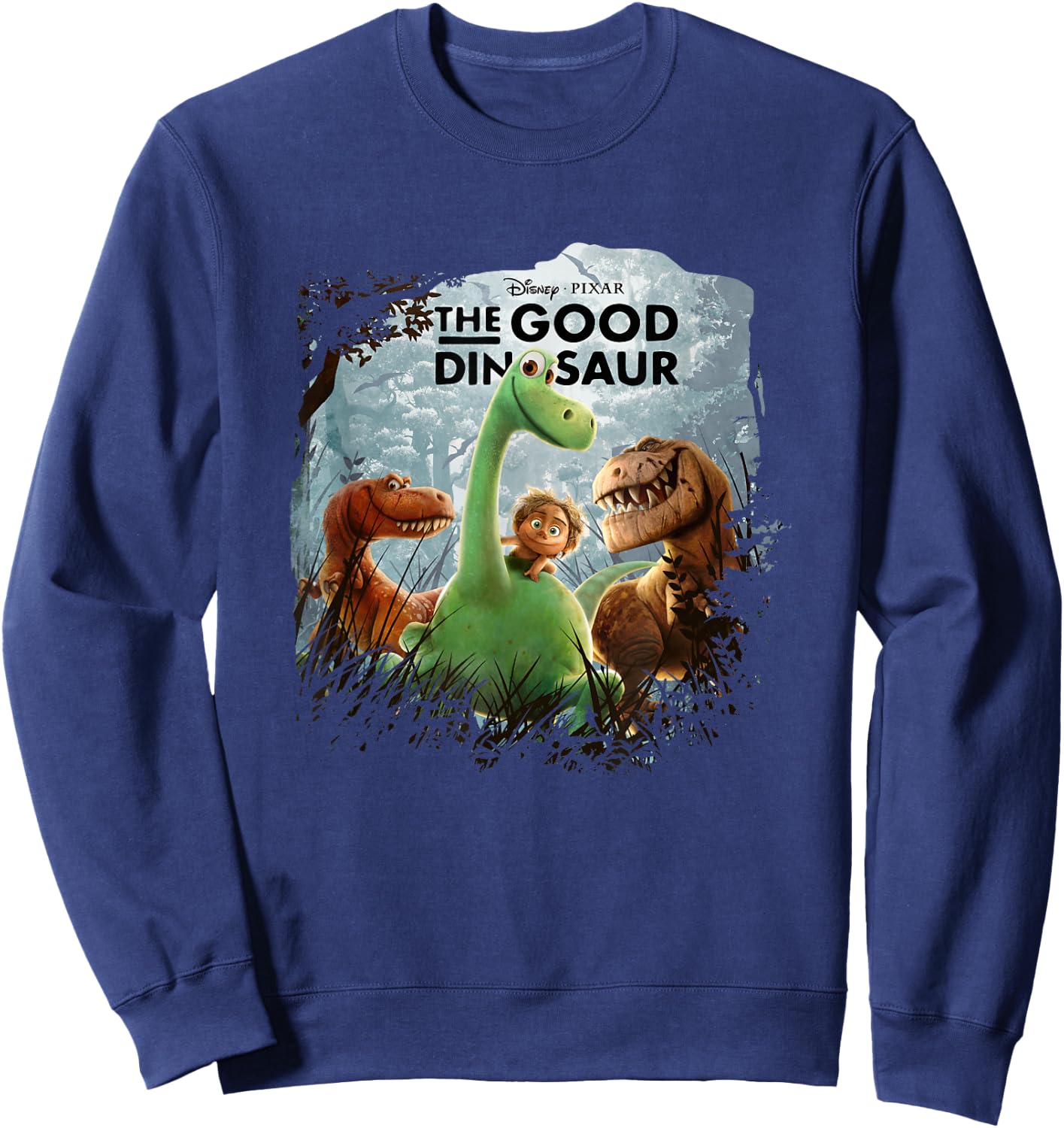 Disney Pixar The Good Dinosaur Iconic Group Shot Big Poster Sweatshirt - Sweatshirt | Navy