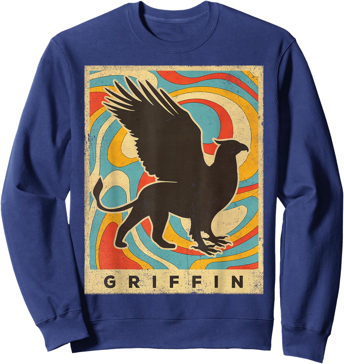 Vintage Griffin Retro Gift Sweatshirt - Sweatshirt | Navy