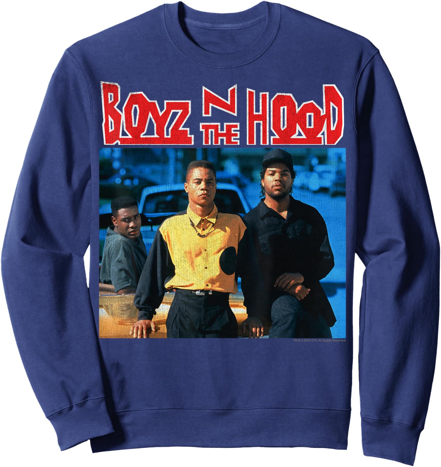 Boyz N The Hood Classic Poster Small Sweatshirt - Sweatshirt | Navy