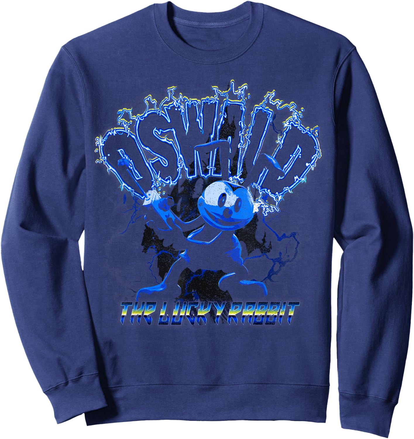 Disney Epic Mickey Oswald The Lucky Rabbit Portrait Sweatshirt - Sweatshirt | Navy