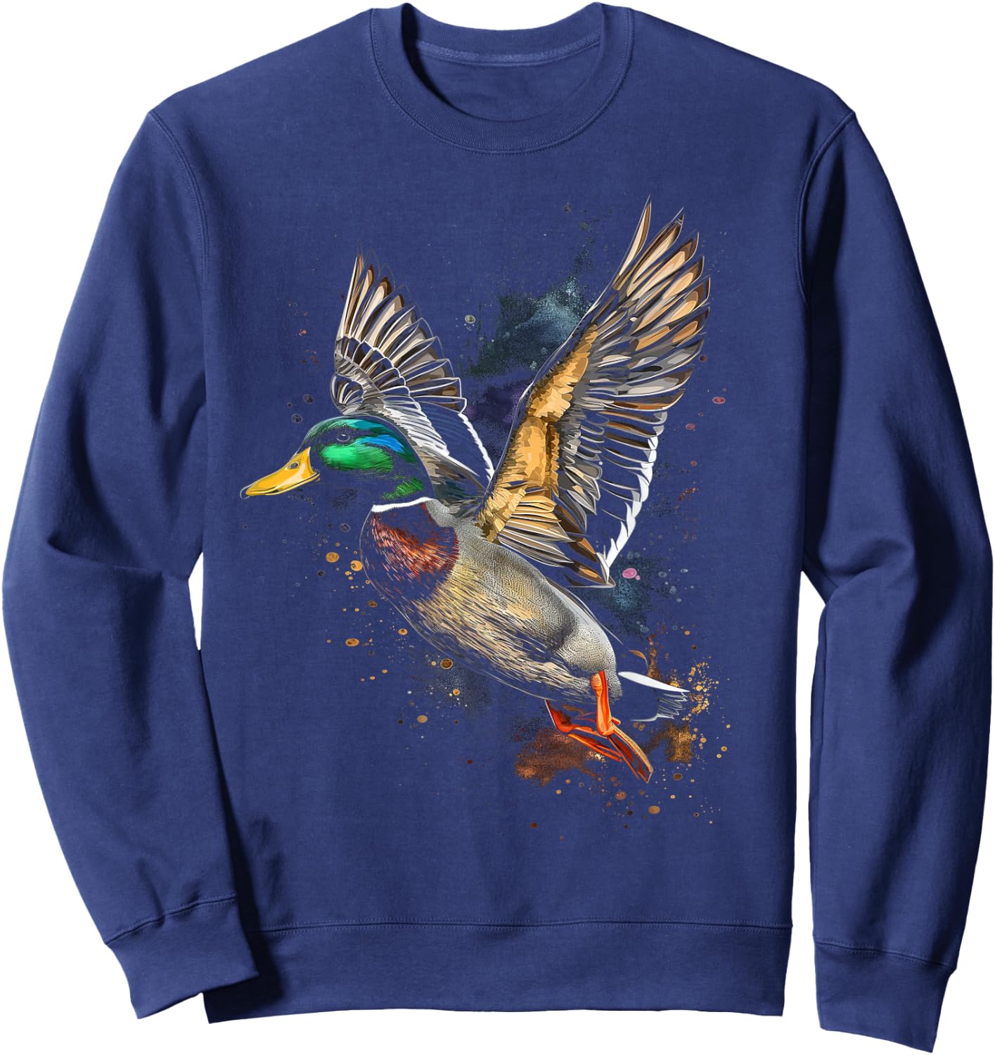 Duck Hunting Waterfowl Mallard Duck Hunter Sweatshirt - Sweatshirt | Navy