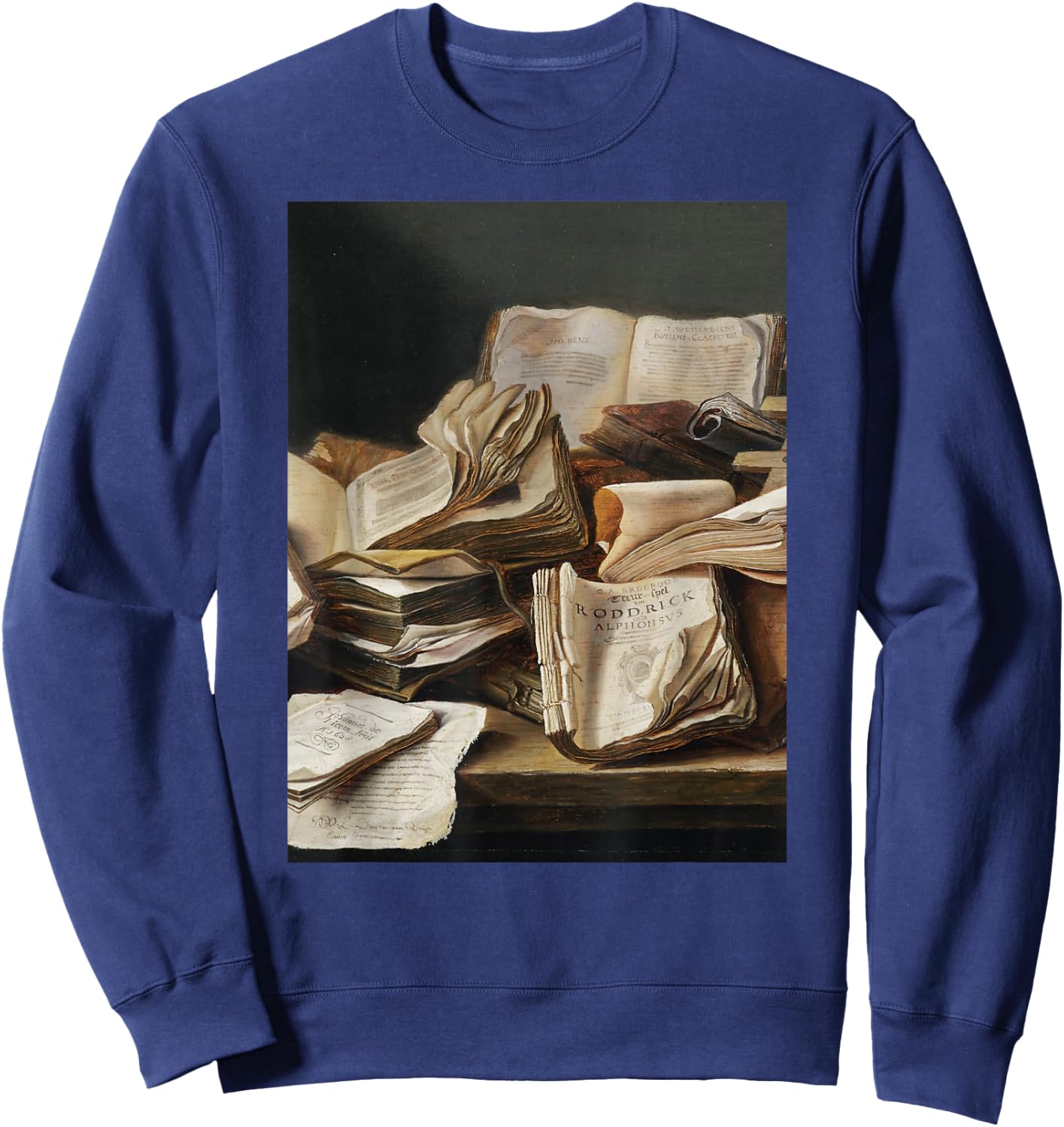 Dark Academia Aesthetic Styles Book Lover Art Sweatshirt - Sweatshirt | Navy