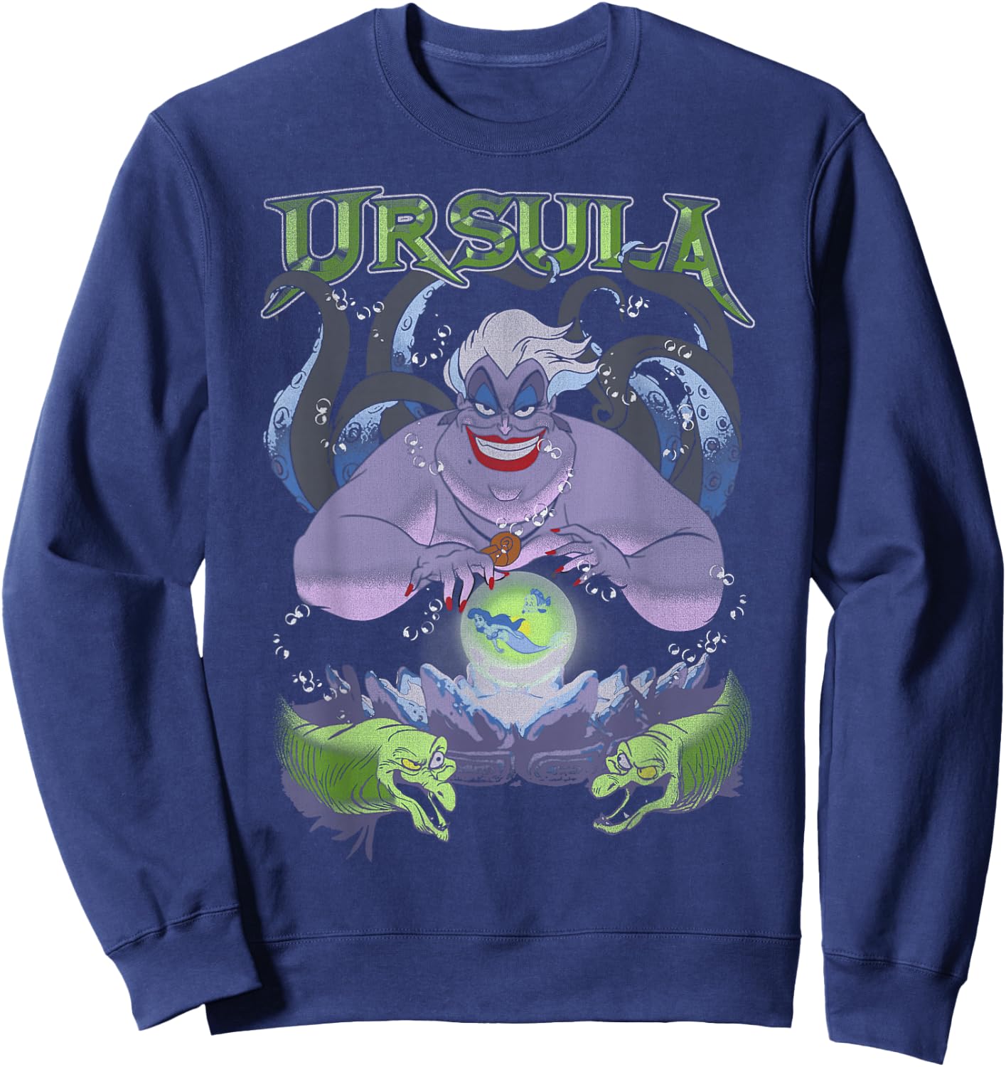 Disney The Little Mermaid Ursula Cauldron Dark Portrait Sweatshirt - Sweatshirt | Navy