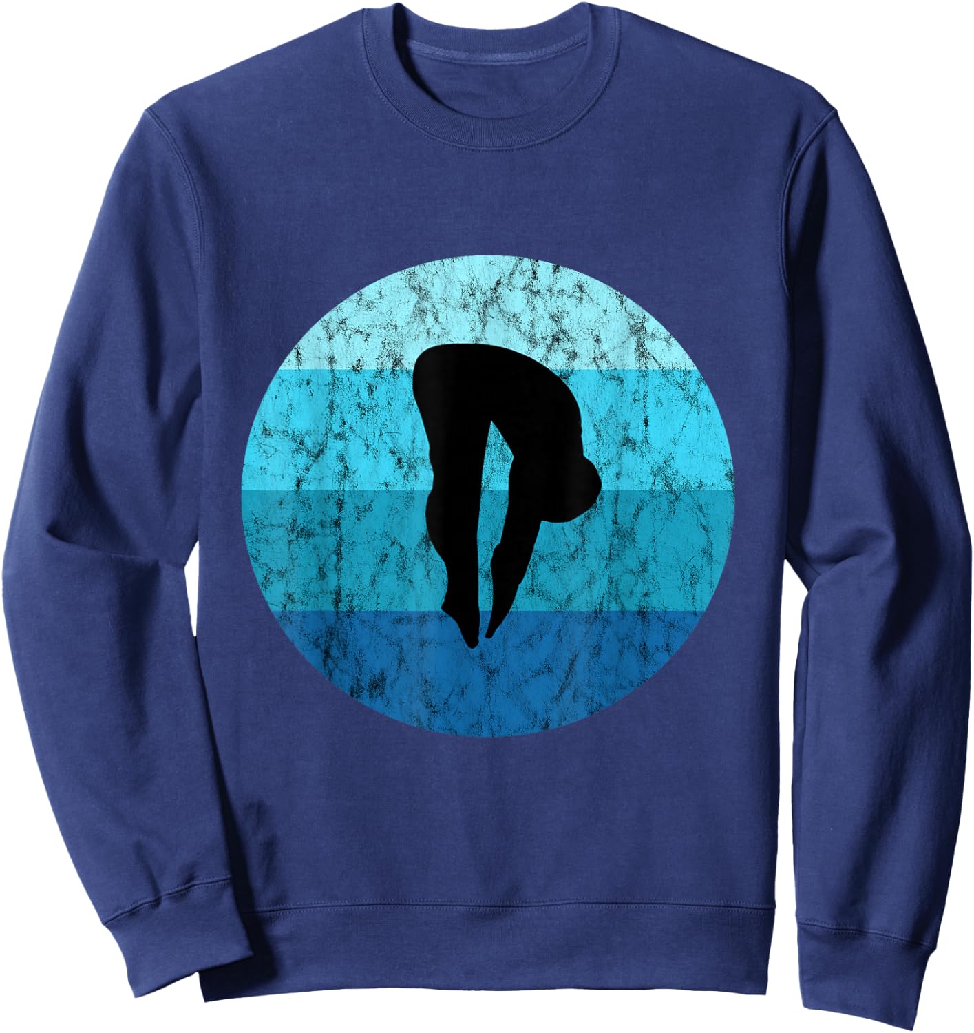 Springboard Diving Cliff Diver Platform Dive Water Diving Sweatshirt - Sweatshirt | Navy