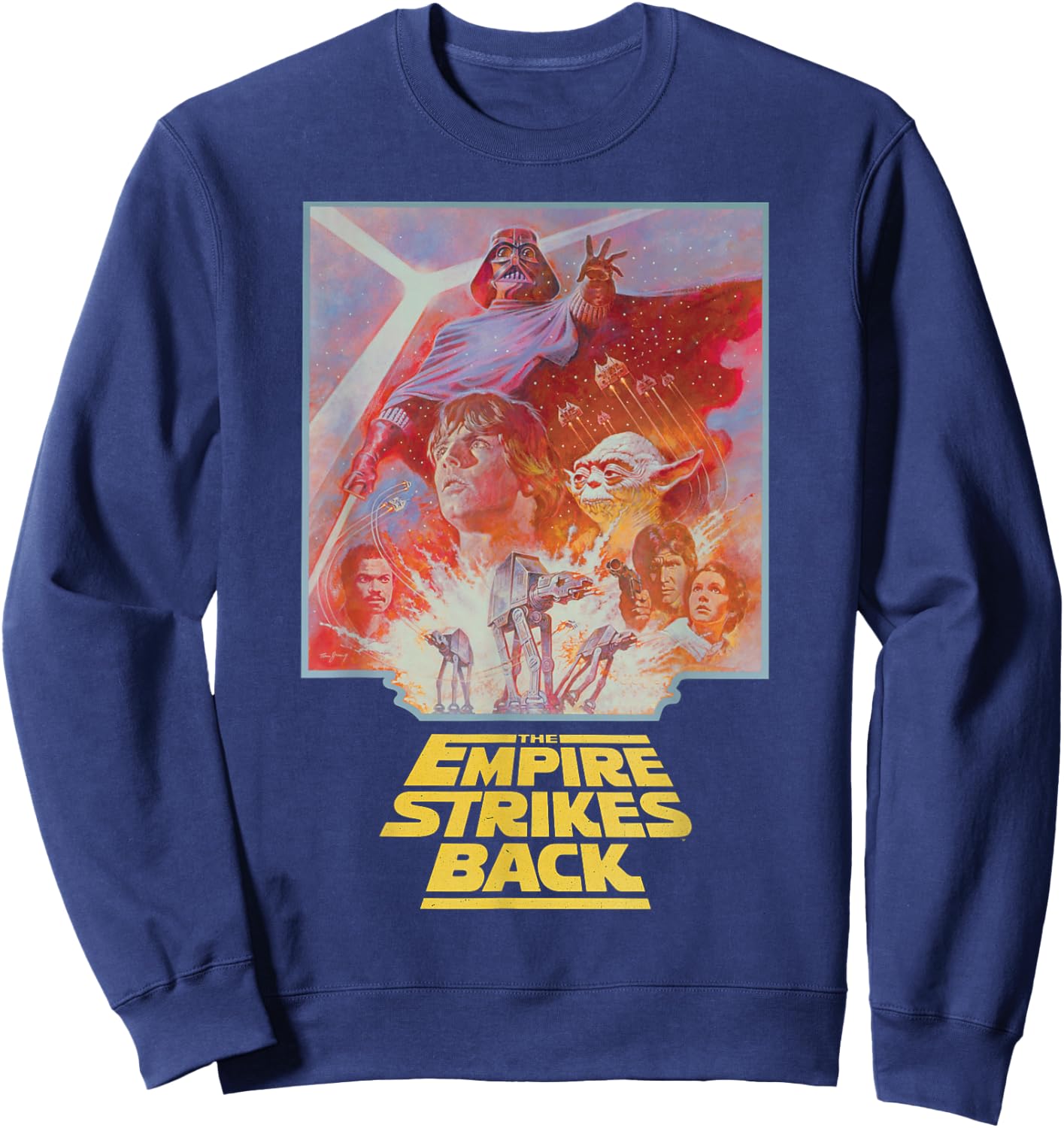 Star Wars The Empire Strikes Back Vintage Poster Art Sweatshirt - Sweatshirt | Navy