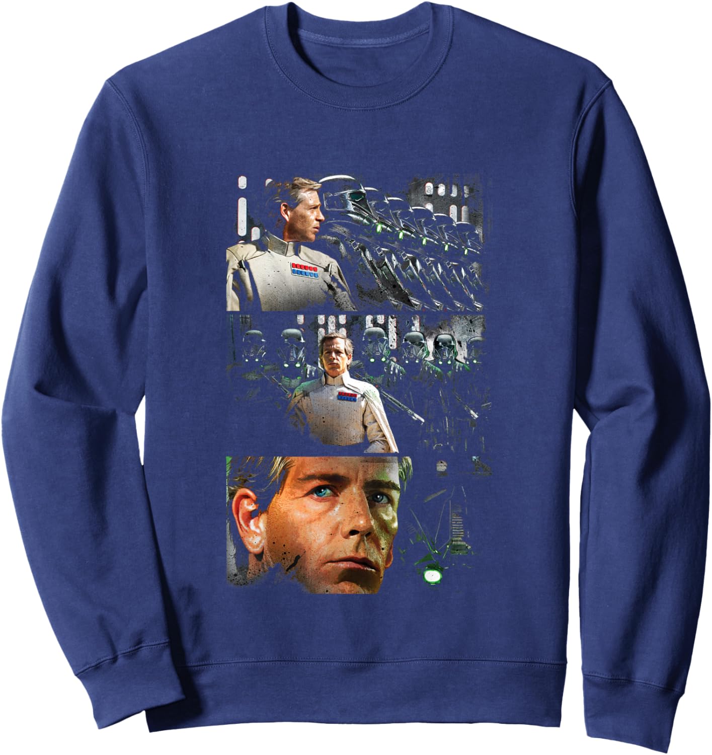 Star Wars Rogue One Iconic Orson Krennic Retro Chest Panels Sweatshirt - Sweatshirt | Navy