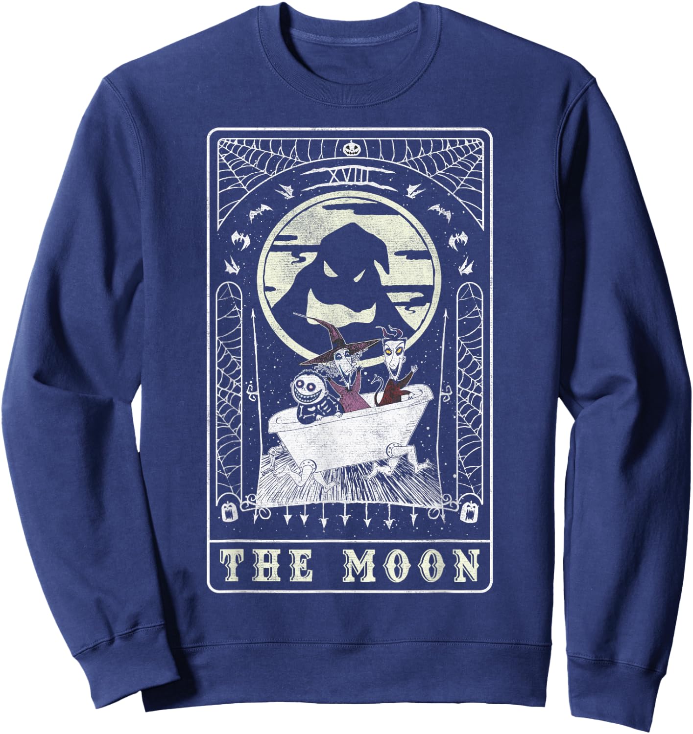 Disney The Nightmare Before Christmas The Moon Card Sweatshirt - Sweatshirt | Navy