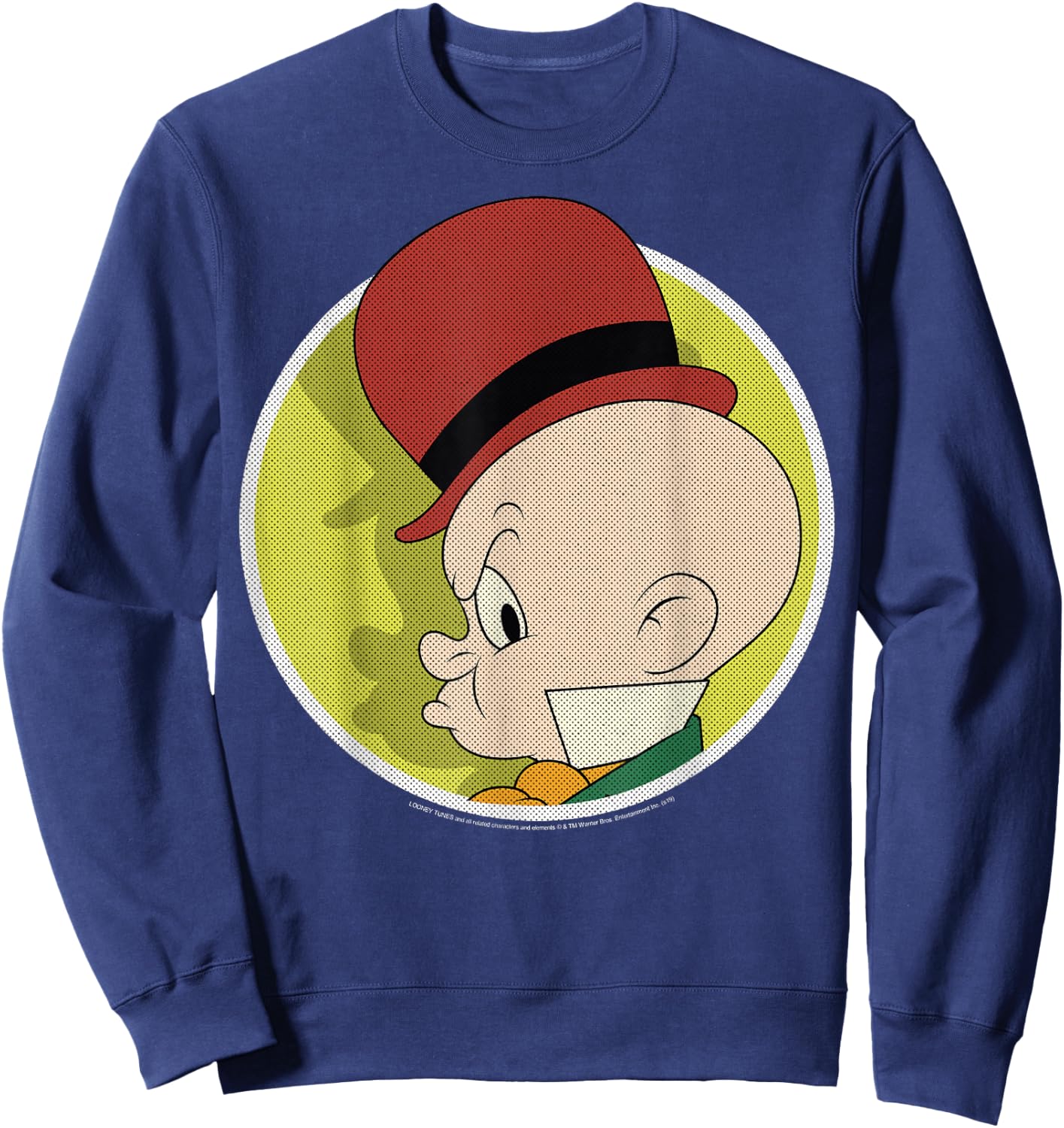 Looney Tunes Elmer Fudd Profile Portrait Sweatshirt - Sweatshirt | Navy