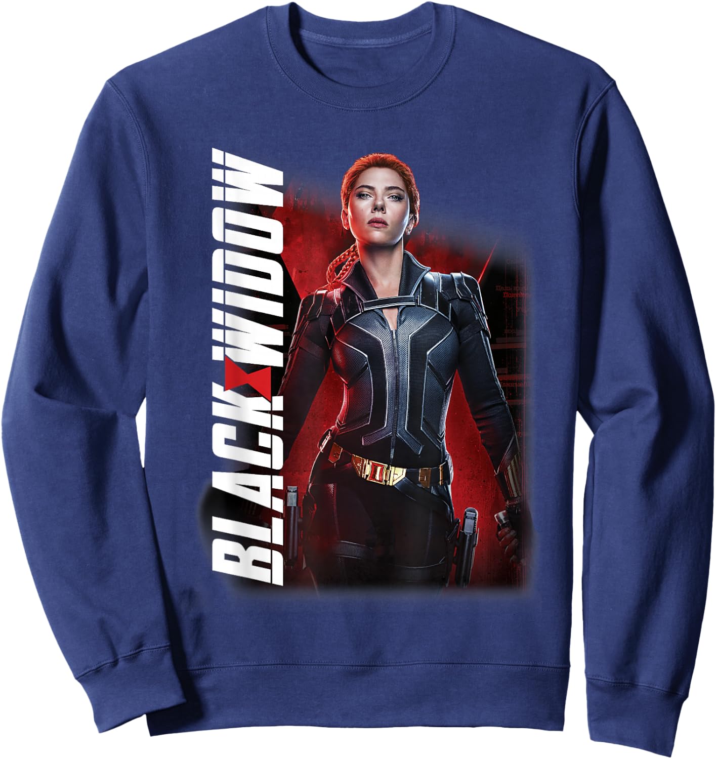 Marvel Black Widow Character Portrait Sweatshirt - Sweatshirt | Navy