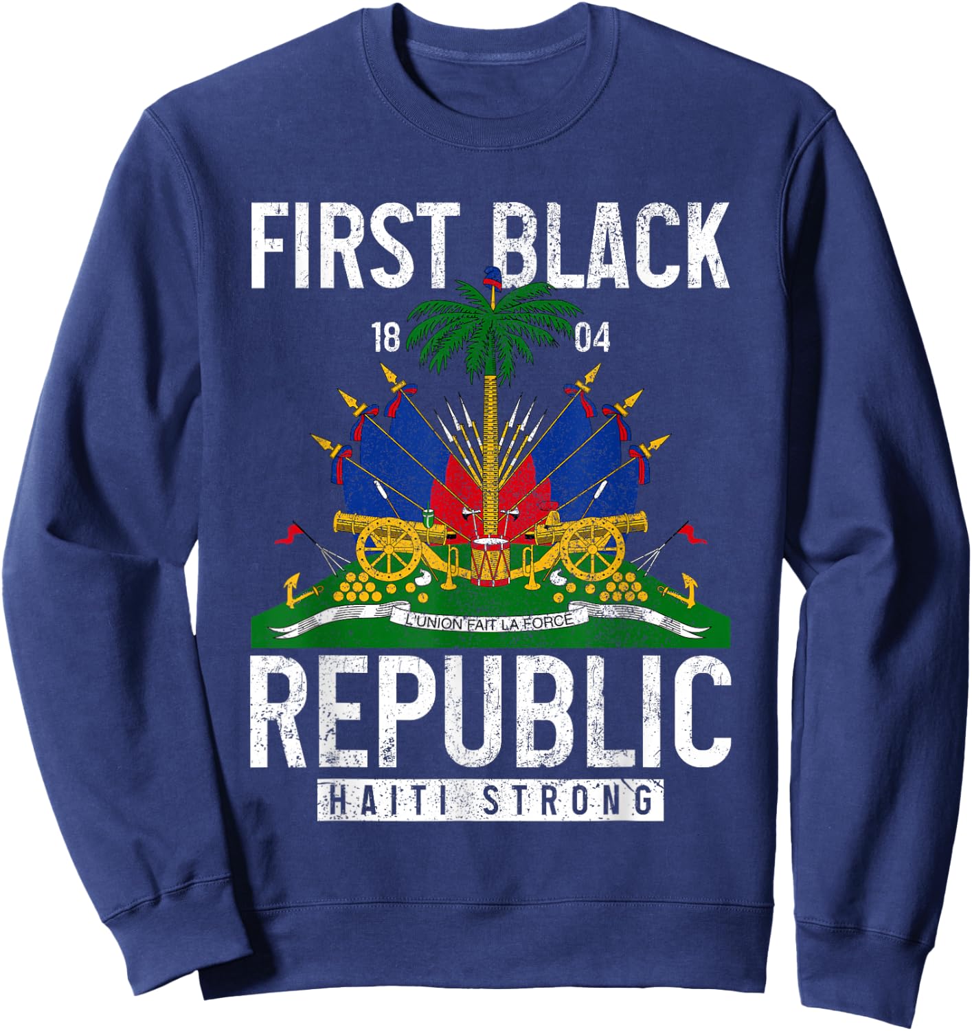 Haitian Flag Prize Sweatshirt - Sweatshirt | Navy