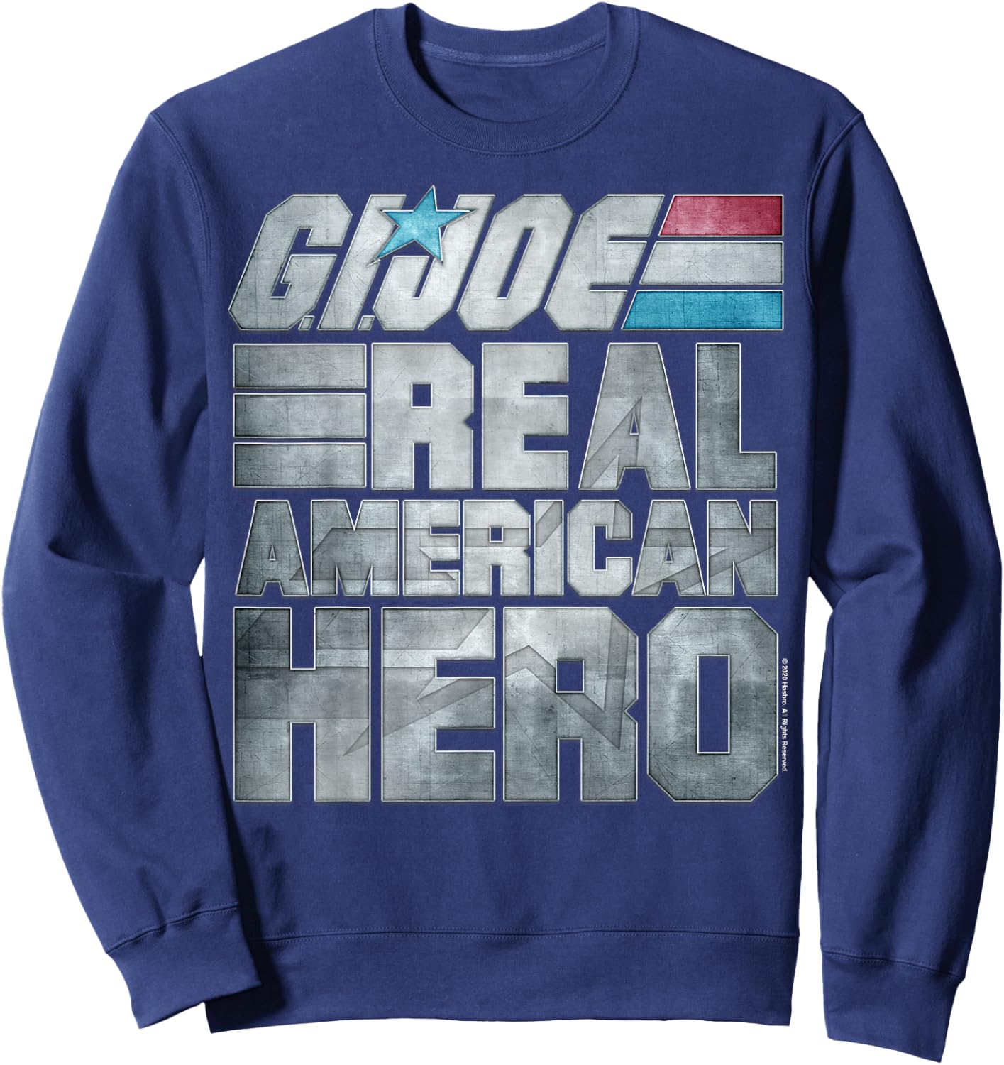 G.I. Joe Real American Hero Metallic Block Logo Sweatshirt - Sweatshirt | Navy