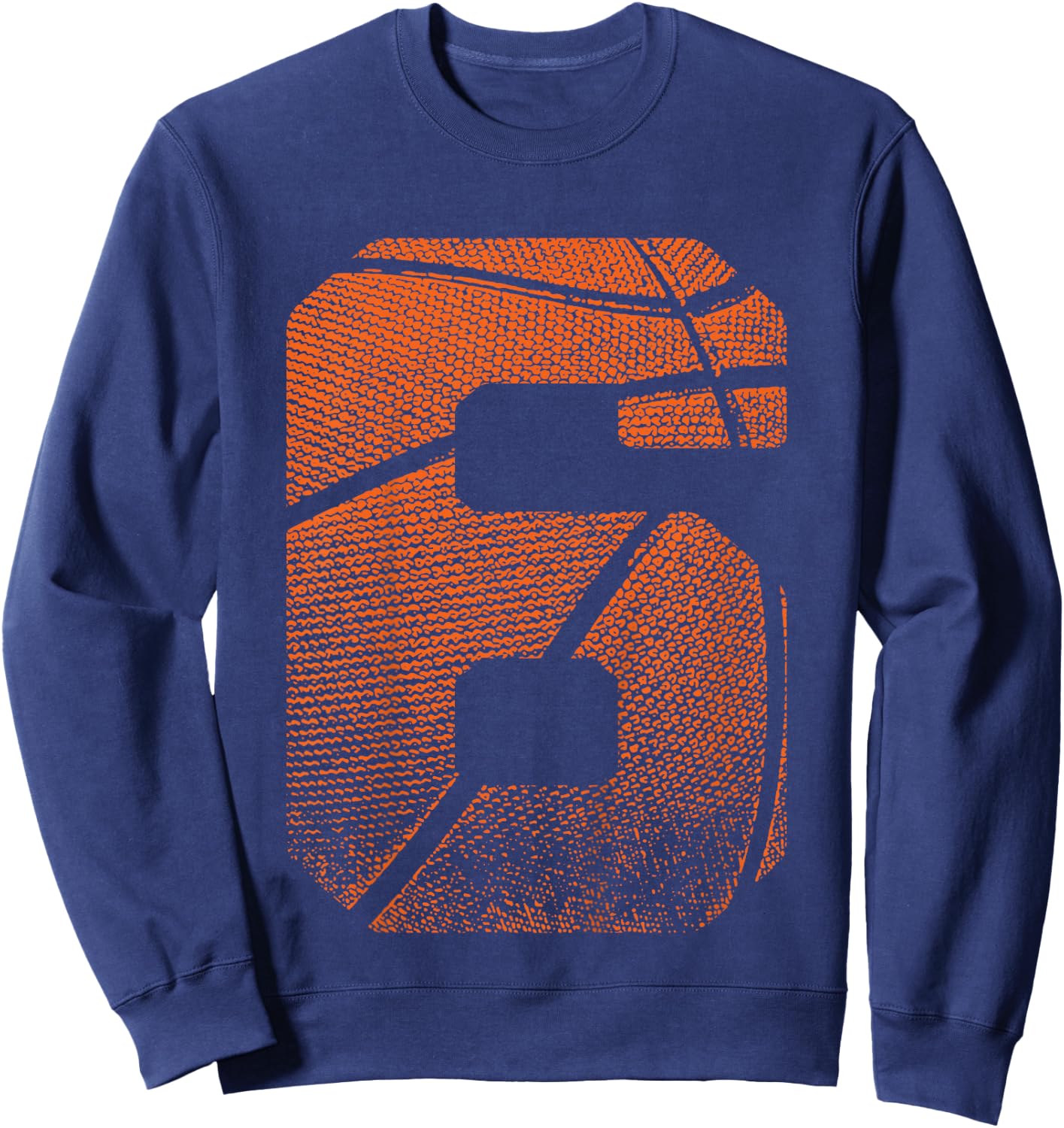 Kids 6th Birthday Boy Basketball Player Basketball 6 Years Old Sweatshirt - Sweatshirt | Navy