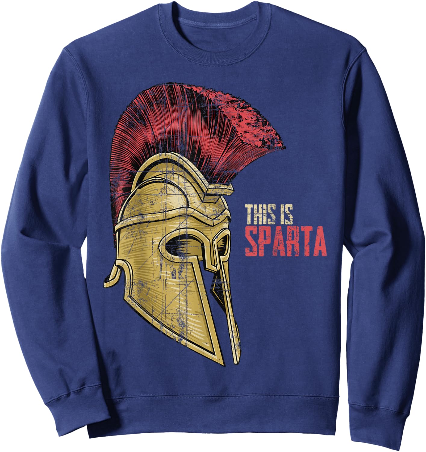 This is Sparta Warrior Helmet Sweatshirt - Sweatshirt | Navy