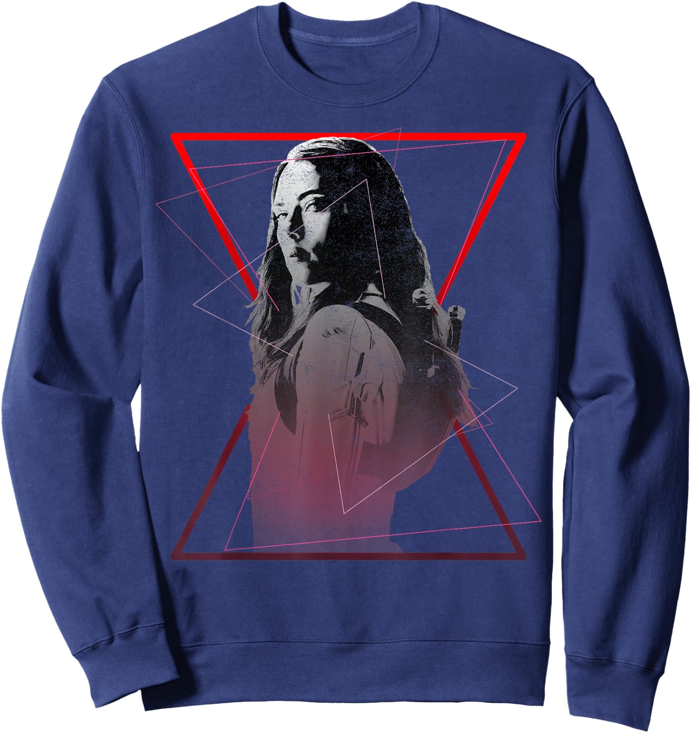 Marvel Black Widow Symbol Portrait Sweatshirt - Sweatshirt | Navy