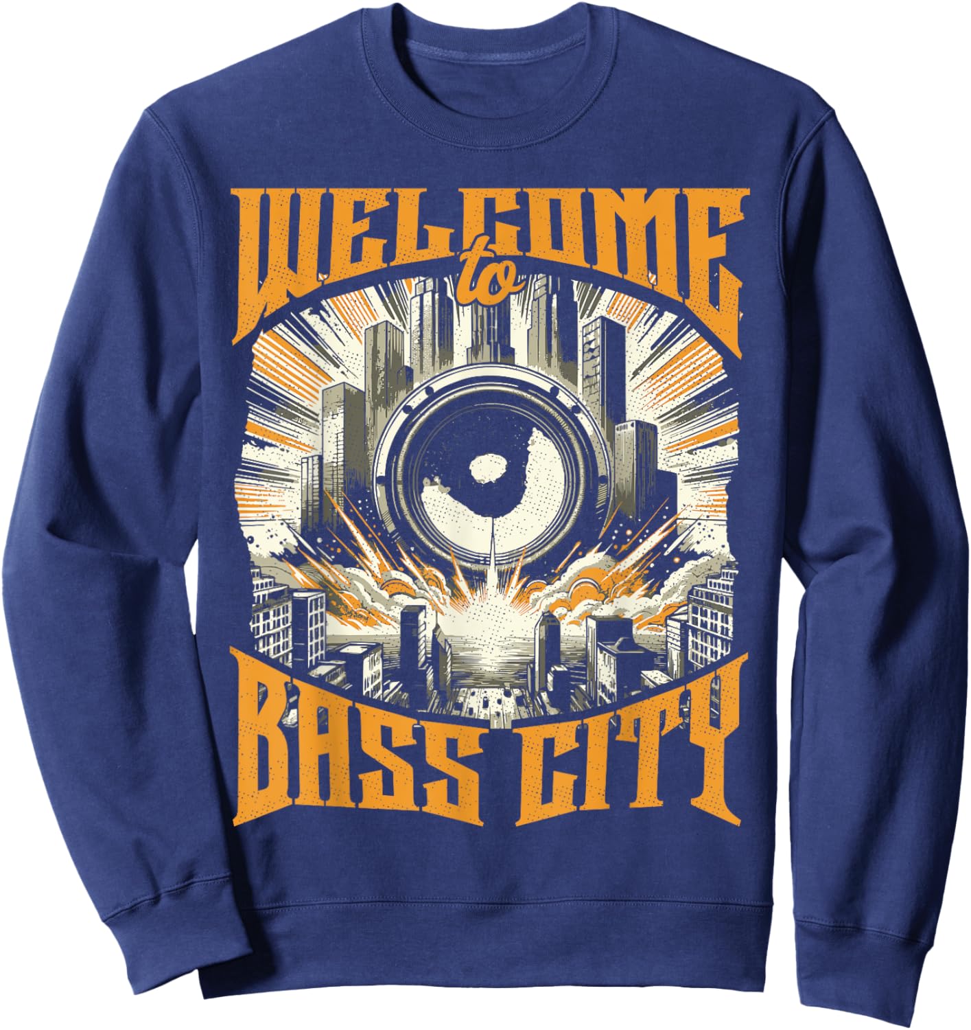 Cool Bass Music Deathstep Dubstep Tearout Riddim Sweatshirt - Sweatshirt | Navy