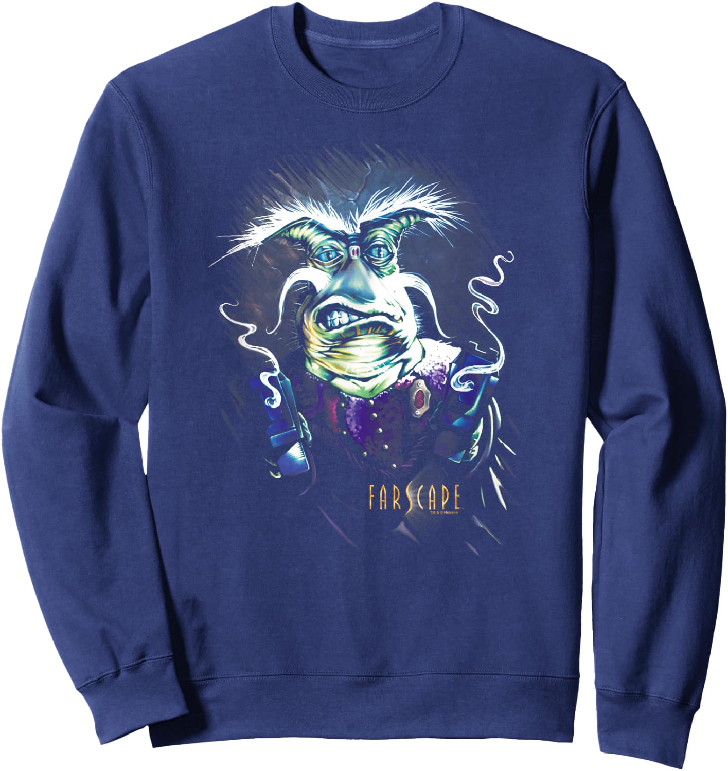 Farscape Rygel Smoking Guns Sweatshirt - Sweatshirt | Navy