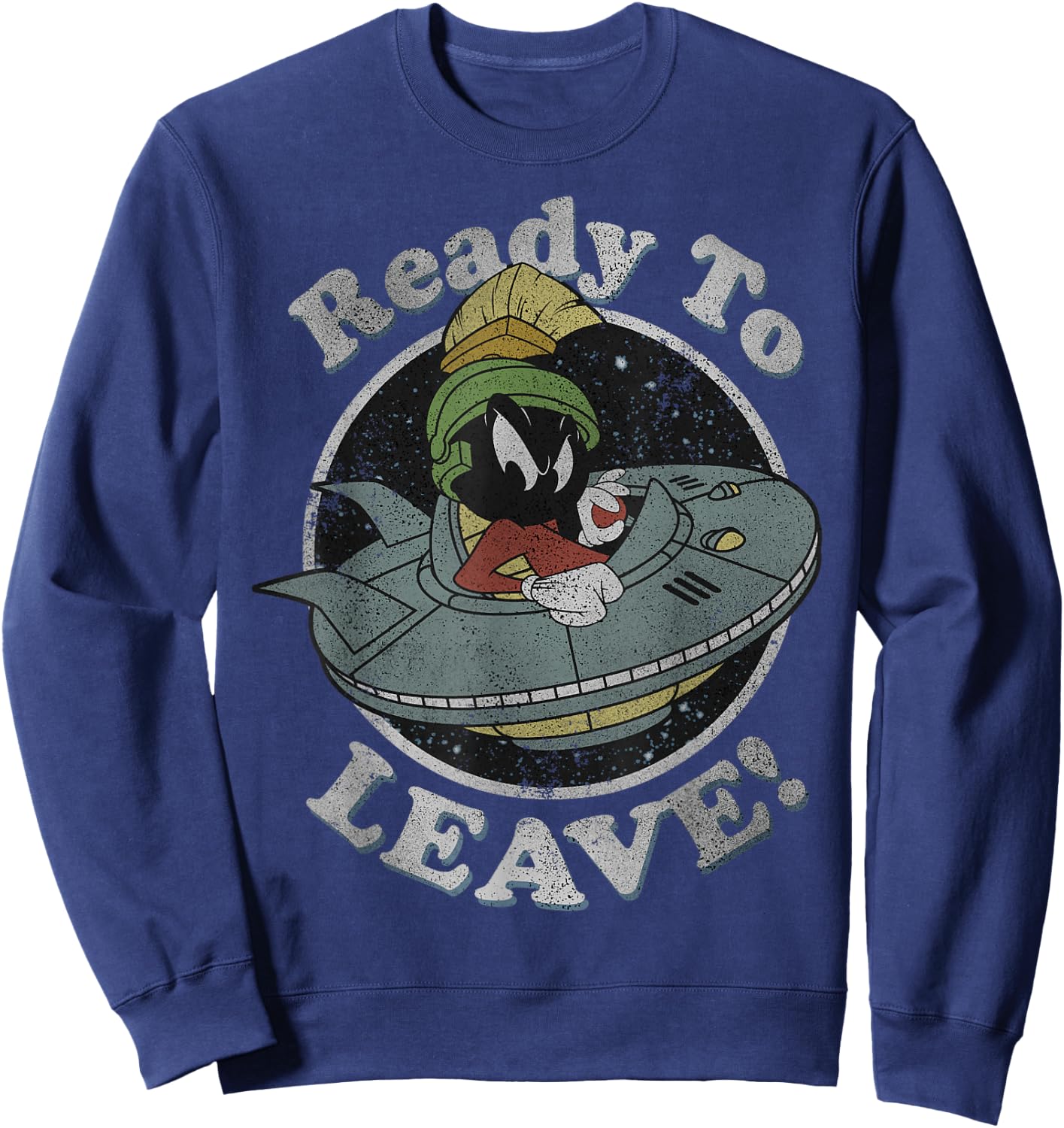 Looney Tunes Marvin The Martian Ready To Leave Sweatshirt - Sweatshirt | Navy