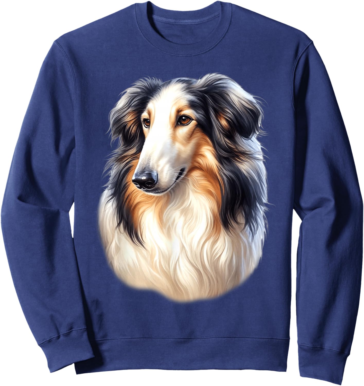 Borzoi Dog Sweatshirt - Sweatshirt | Navy