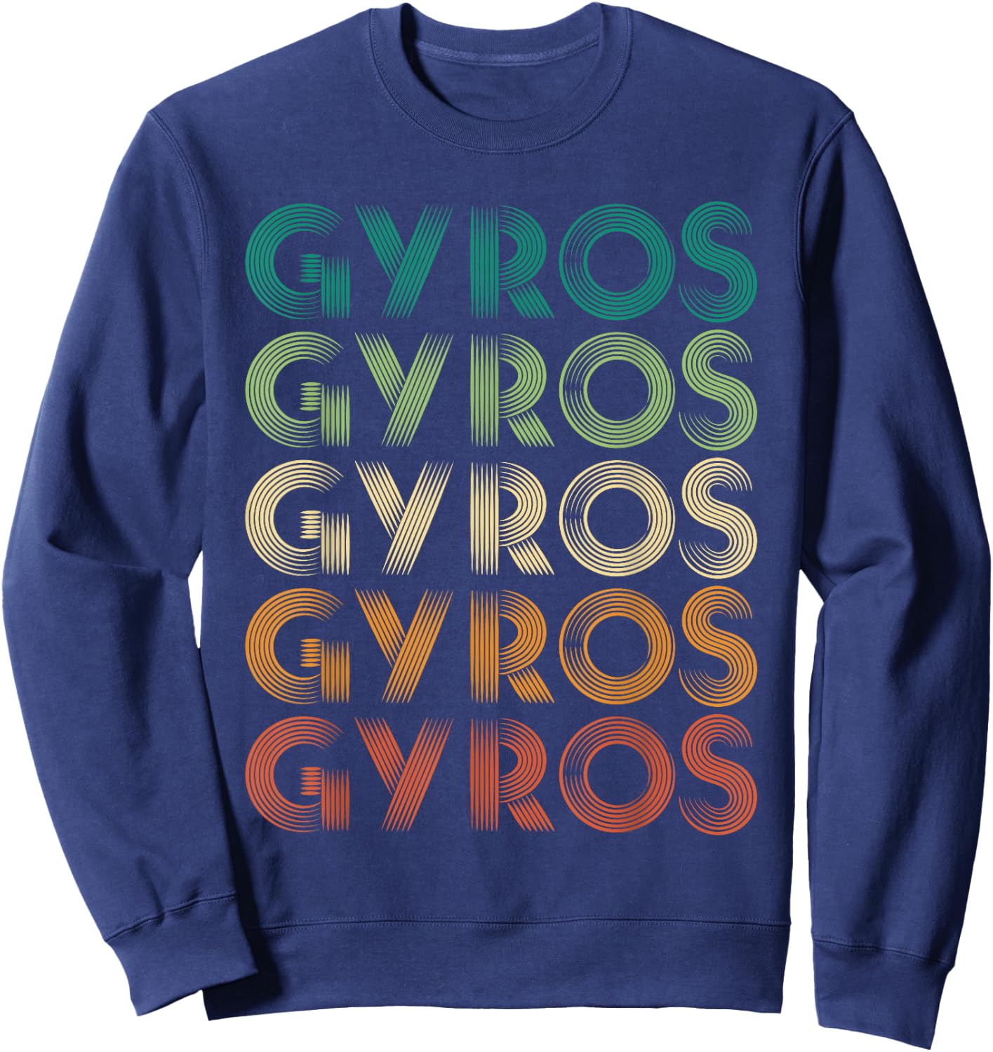 Gyros Greece Greek Foot Malaka Sweatshirt - Sweatshirt | Navy