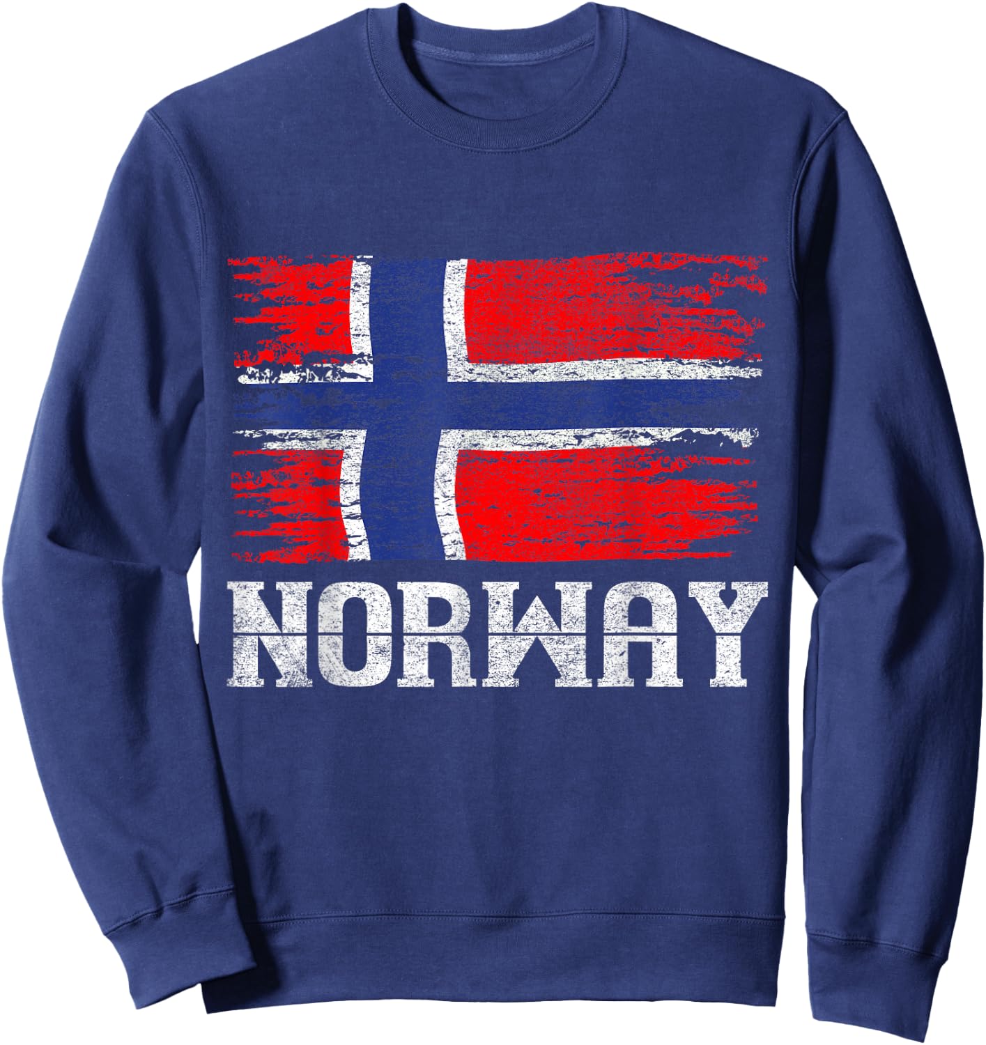 Norway Flag Scandinavia Gift Oslo Norway Sweatshirt - Sweatshirt | Navy
