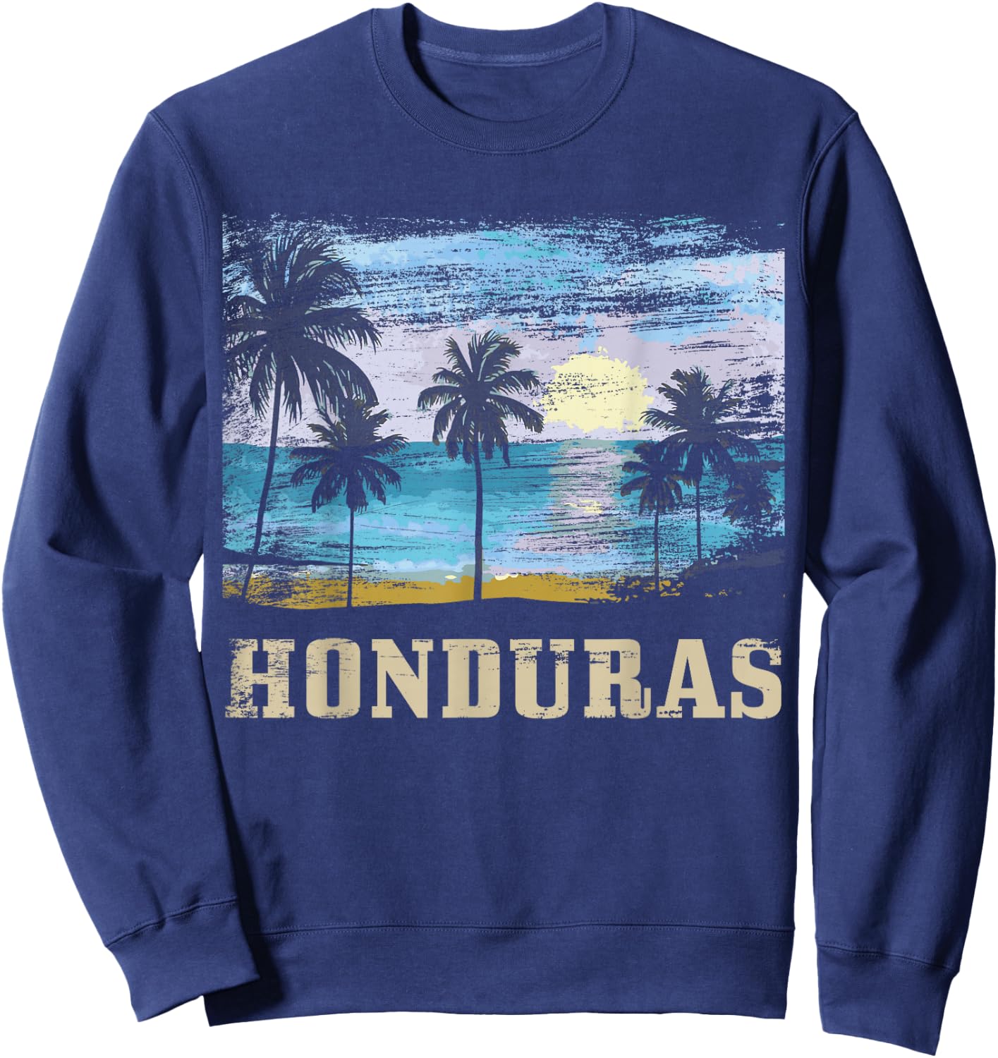 Honduras vintage surfer souvenir Sweatshirt - Sweatshirt | Navy