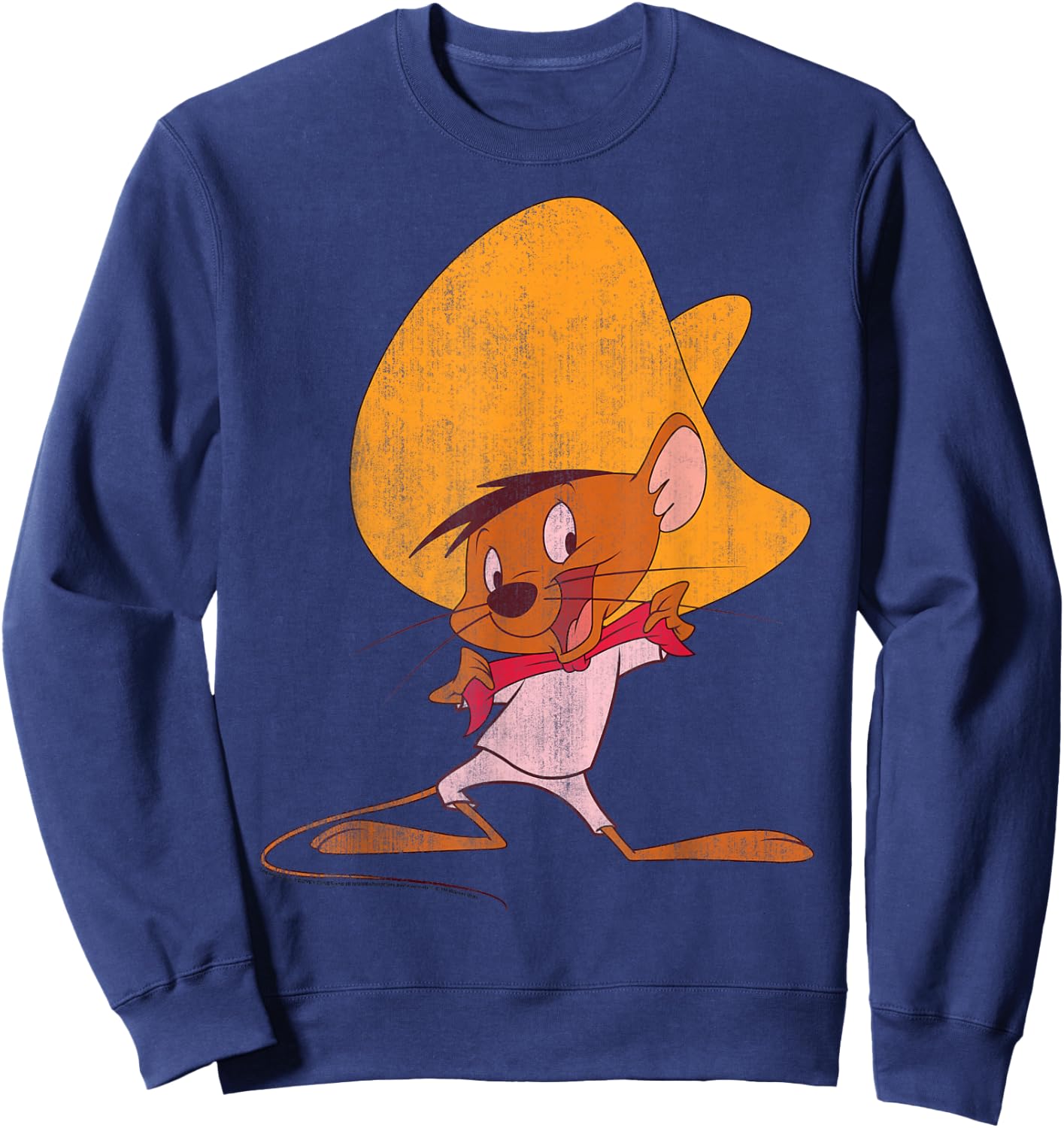 Looney Tunes Speedy Gonzales Red Hue Portrait Sweatshirt - Sweatshirt | Navy
