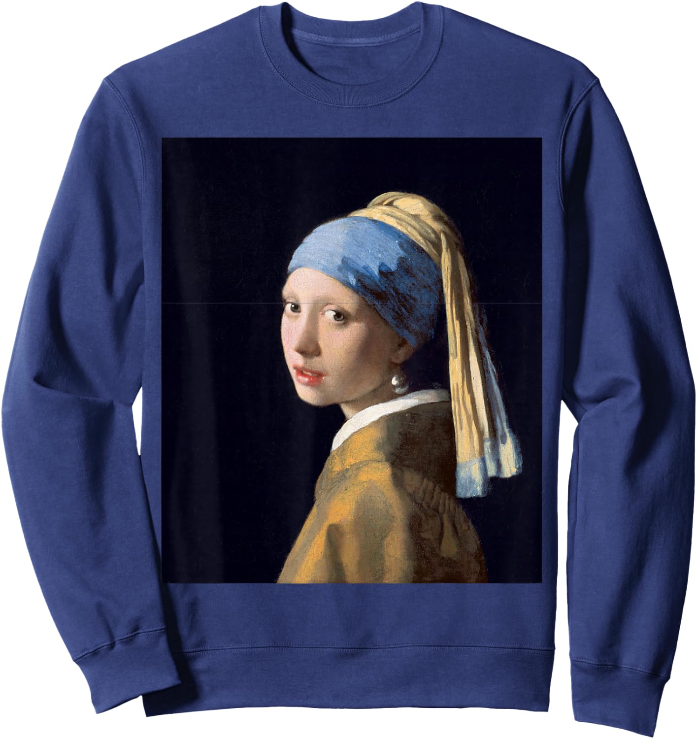 Johannes Vermeer Girl with Pearl Earring Sweatshirt - Sweatshirt | Navy
