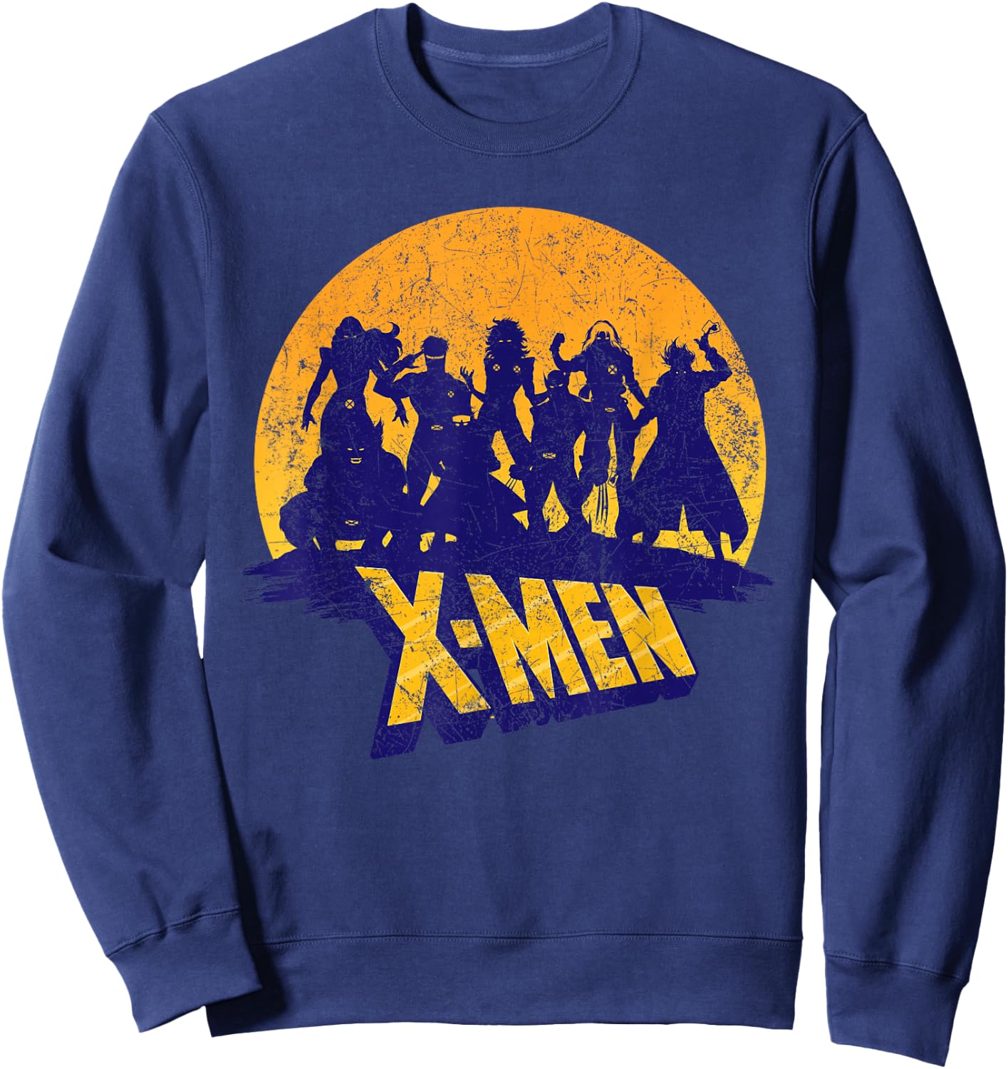 Marvel X-Men Logo and Mutants Classic Sweatshirt - Sweatshirt | Navy