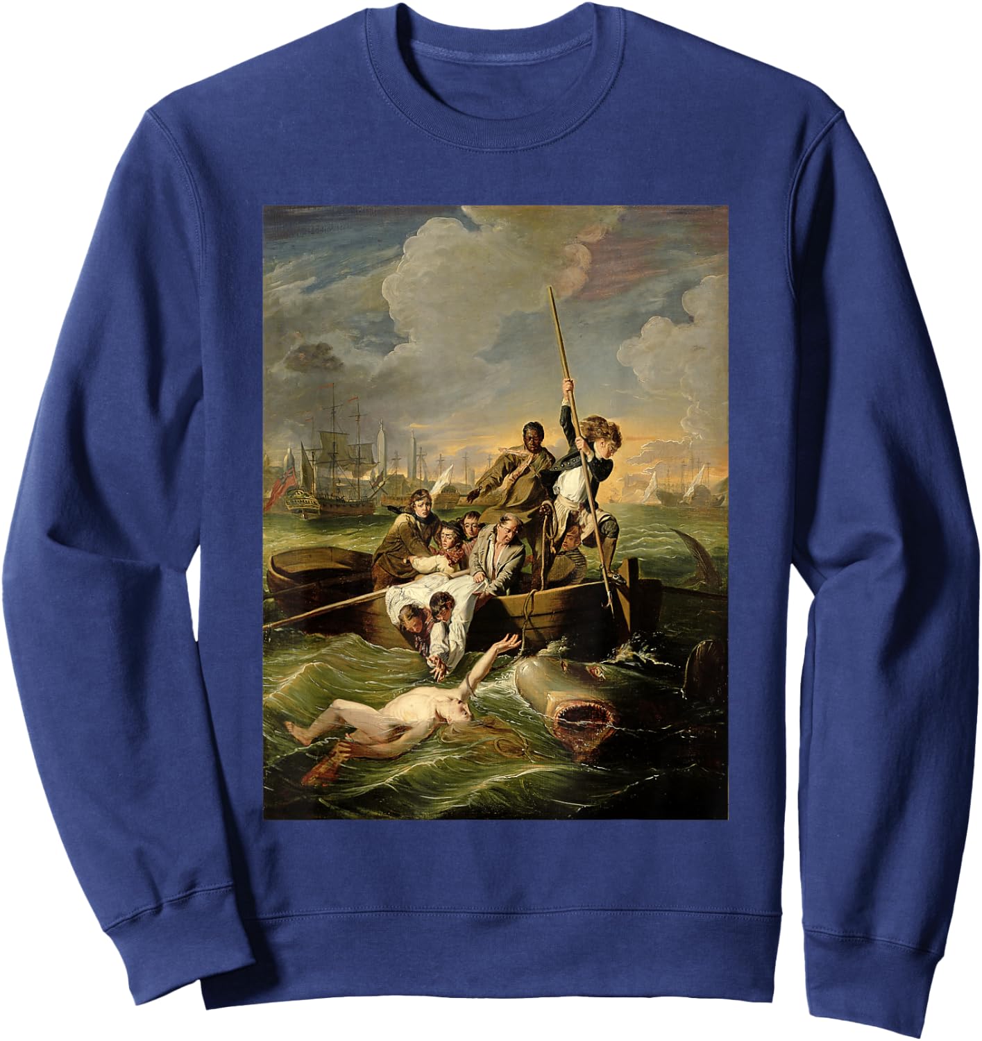 John Singleton Copley's Watson and the Shark Sweatshirt - Sweatshirt | Navy