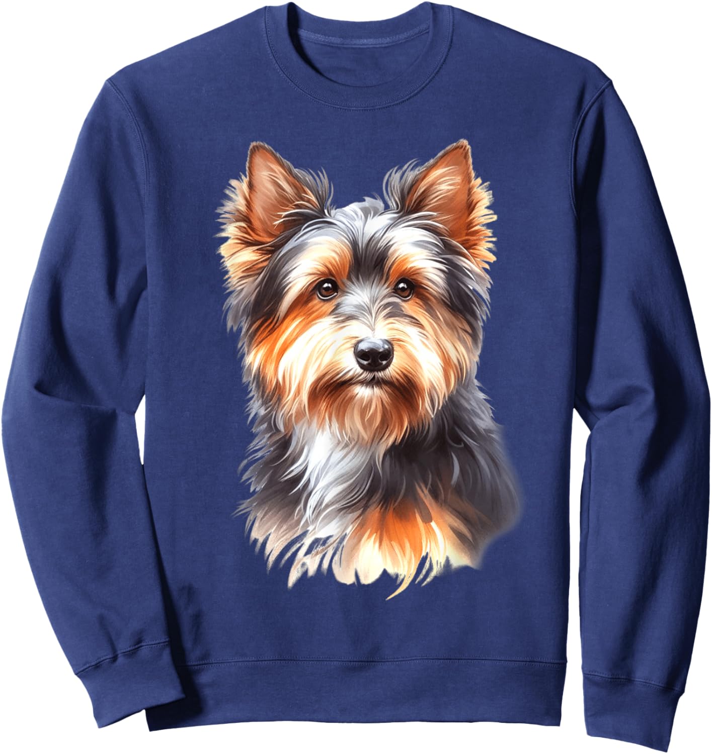 Australian Terrier Dog Portrait Sweatshirt - Sweatshirt | Navy